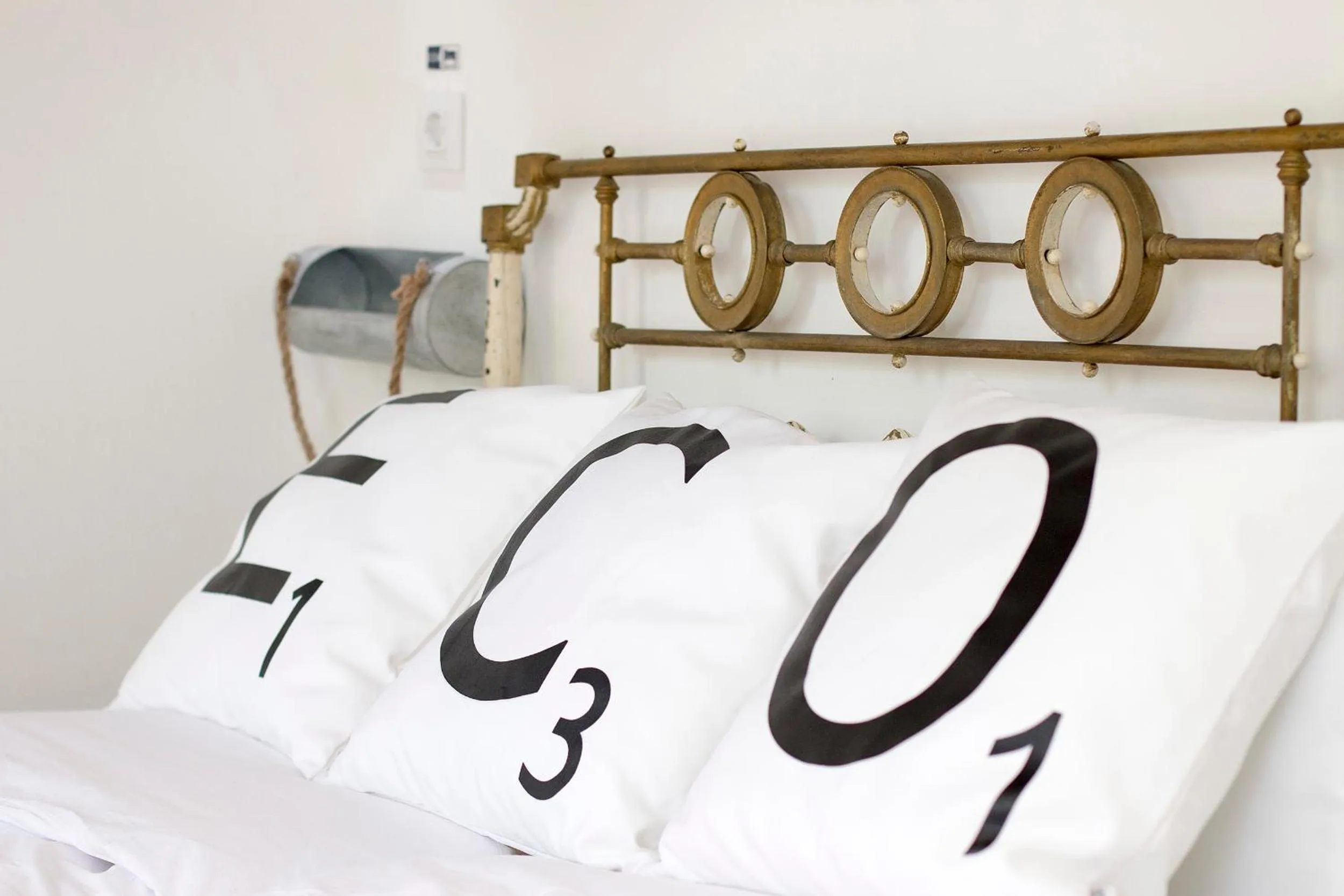 Decorative detail, Bed in ECO Hostel