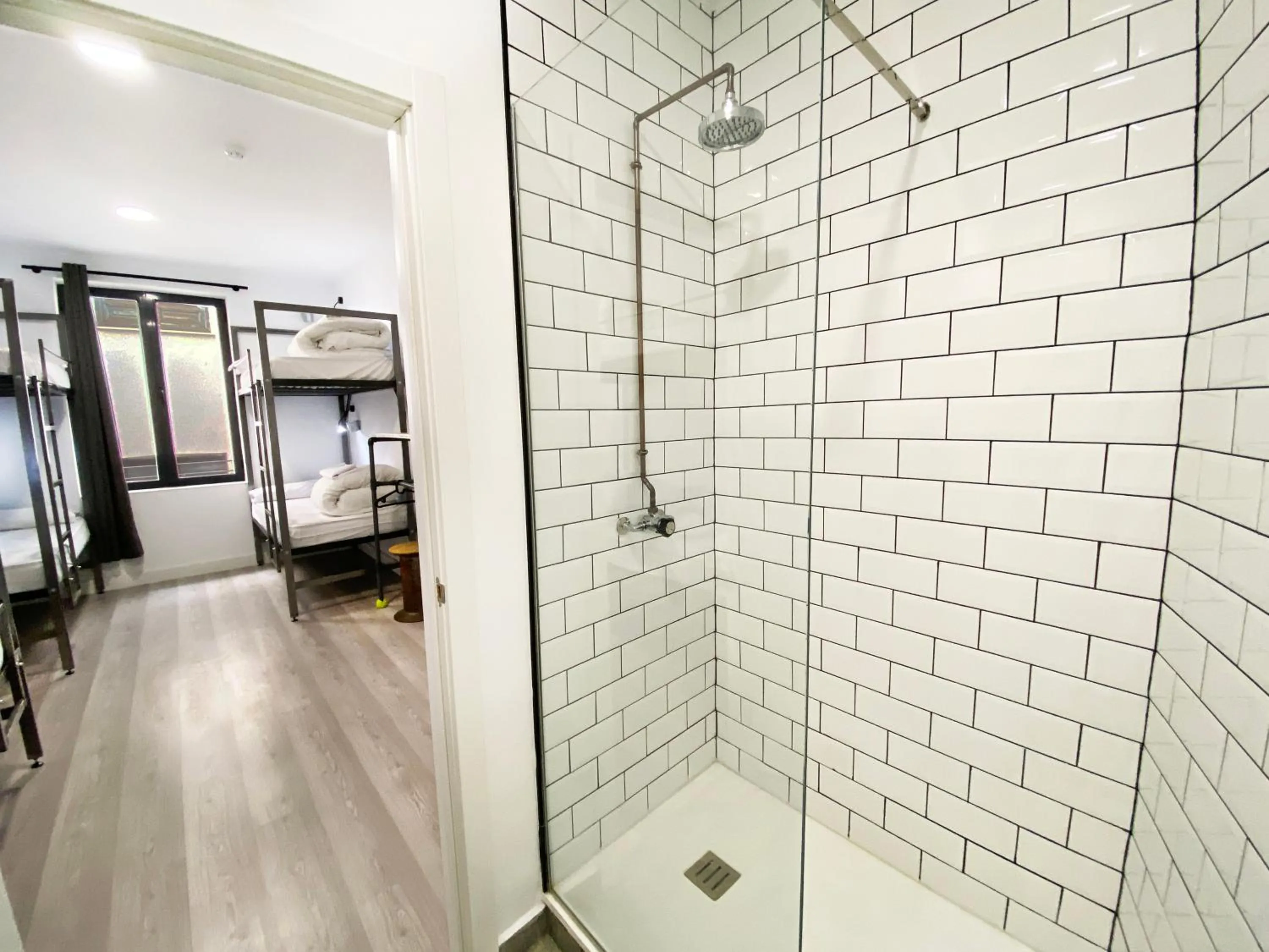 Shower in ECO Hostel