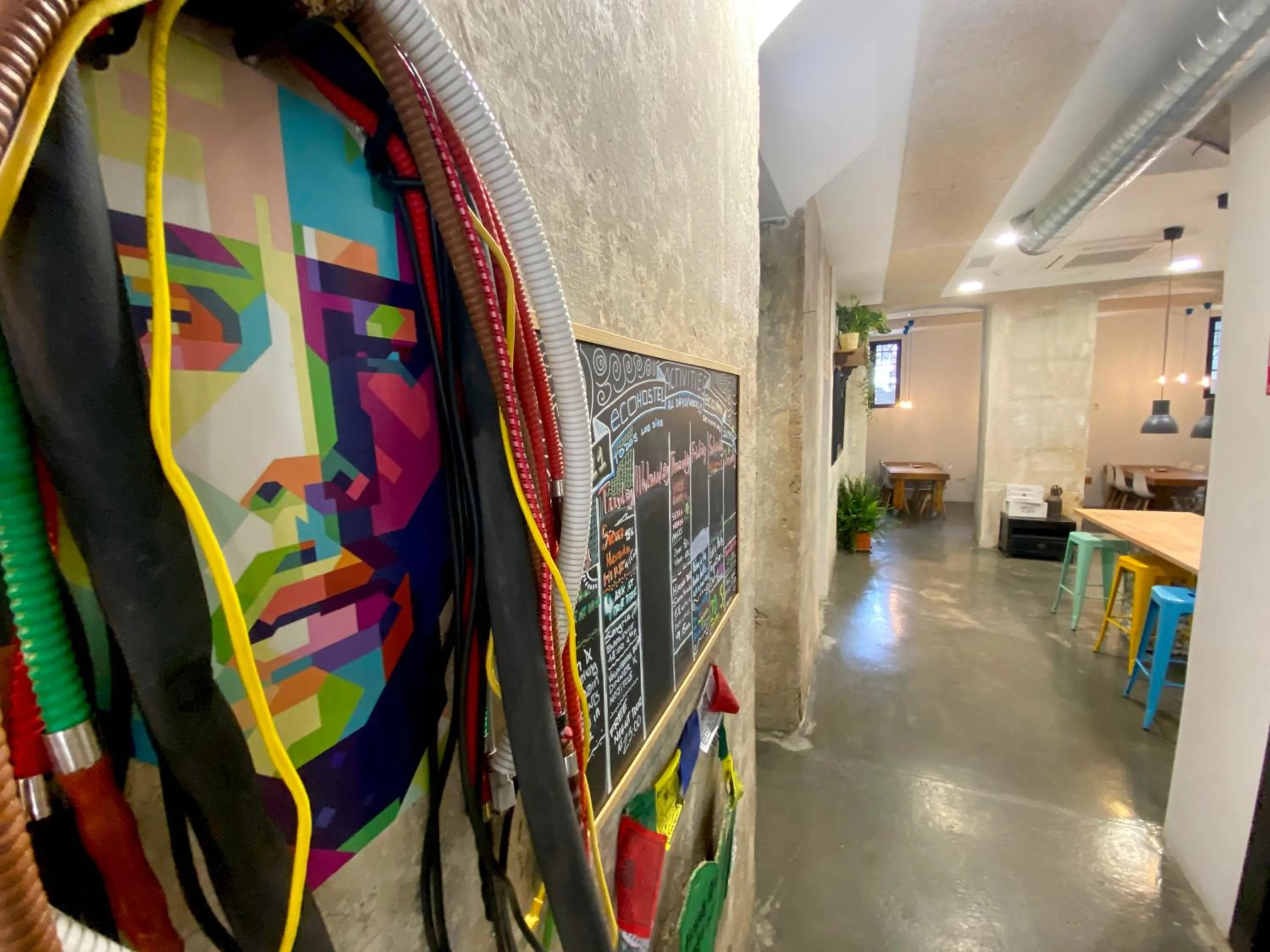 Decorative detail in ECO Hostel