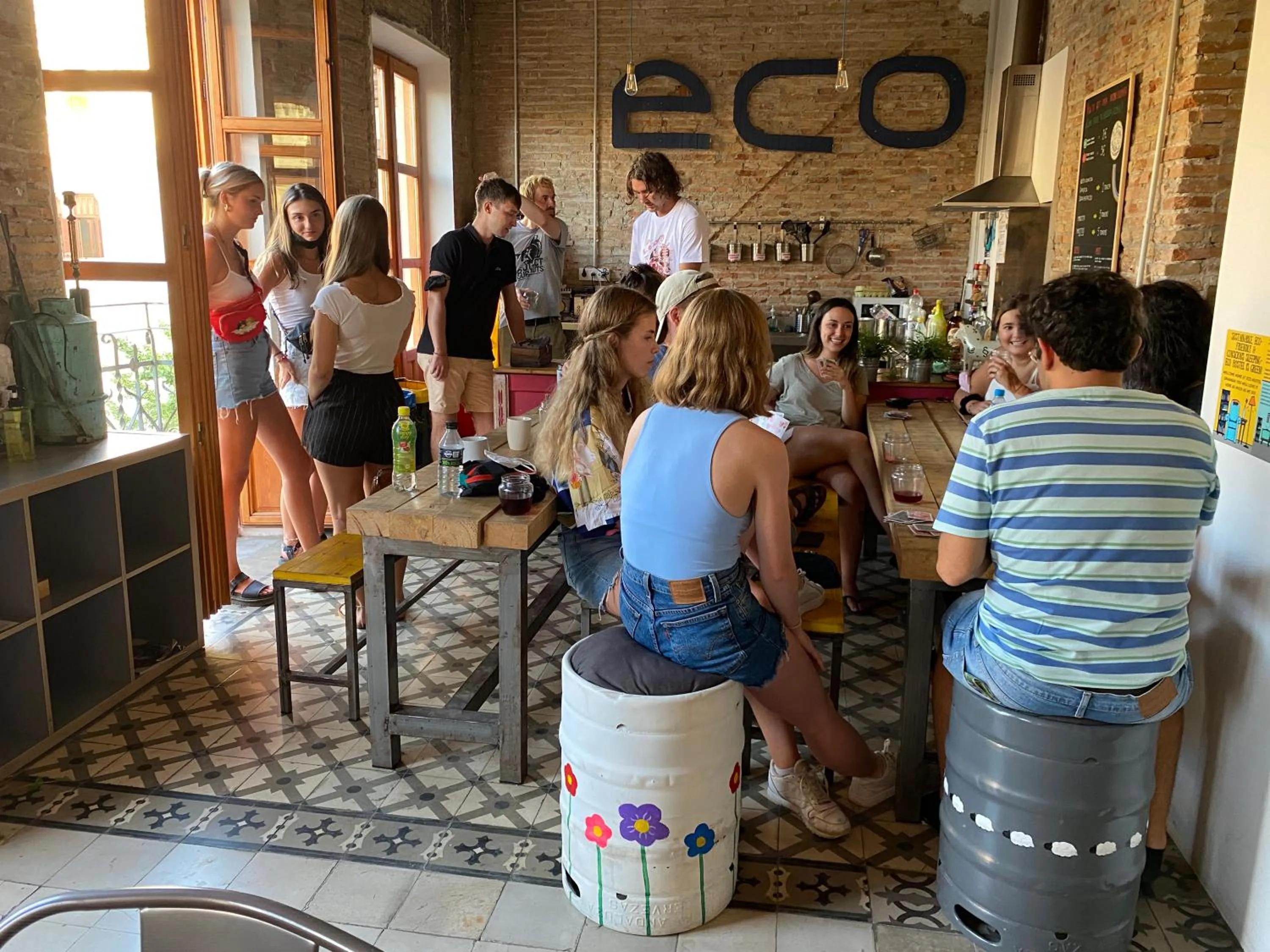 People in ECO Hostel