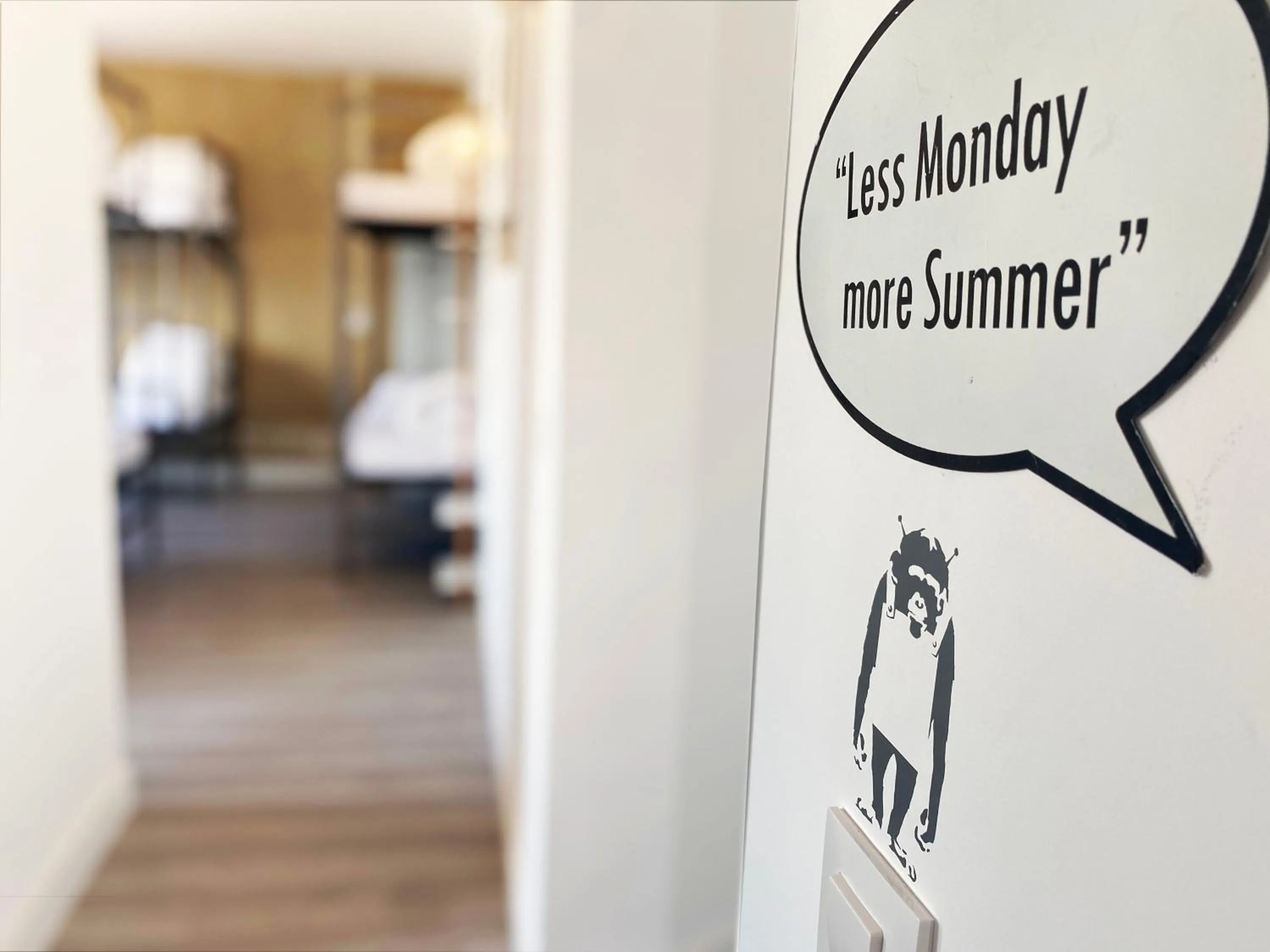 Decorative detail in ECO Hostel