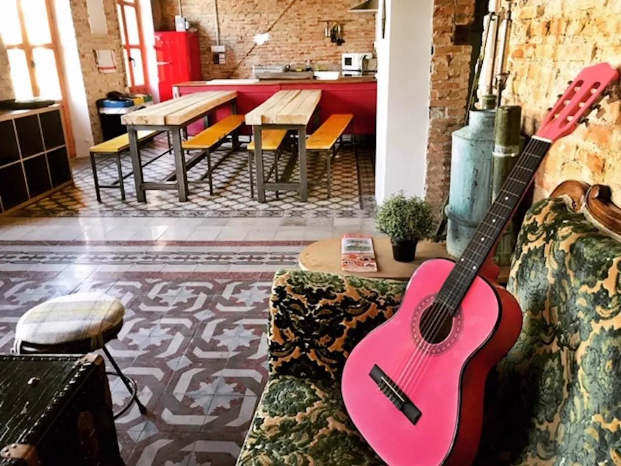 Living room in ECO Hostel