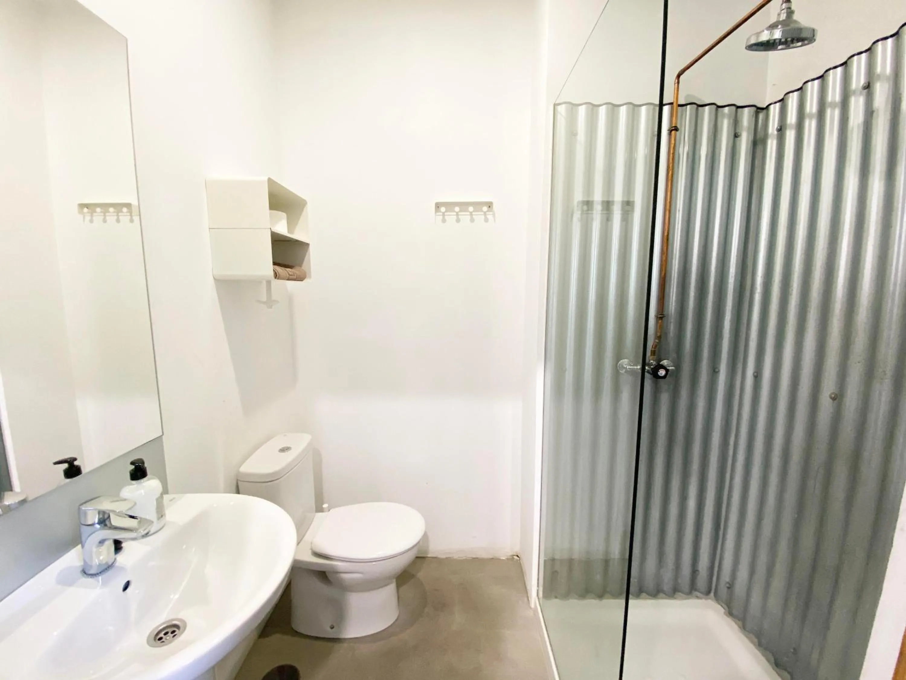 Shower in ECO Hostel