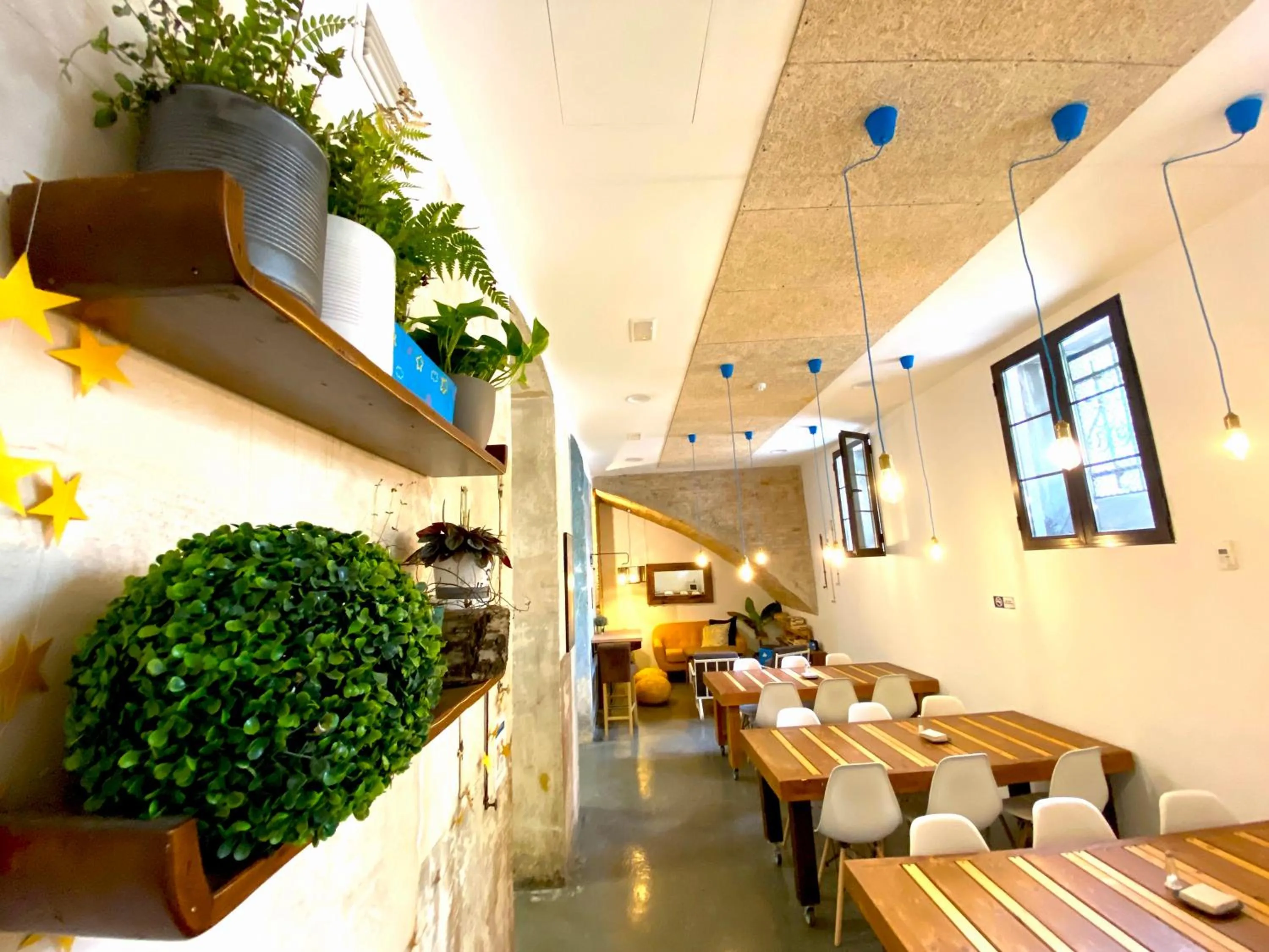 Seating area in ECO Hostel