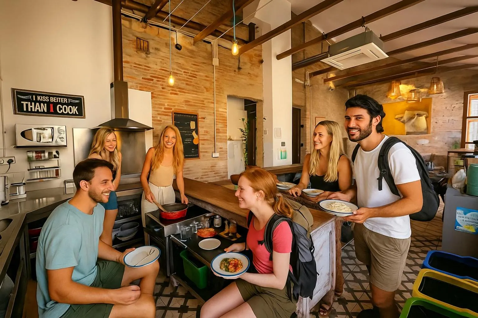 People in ECO Hostel