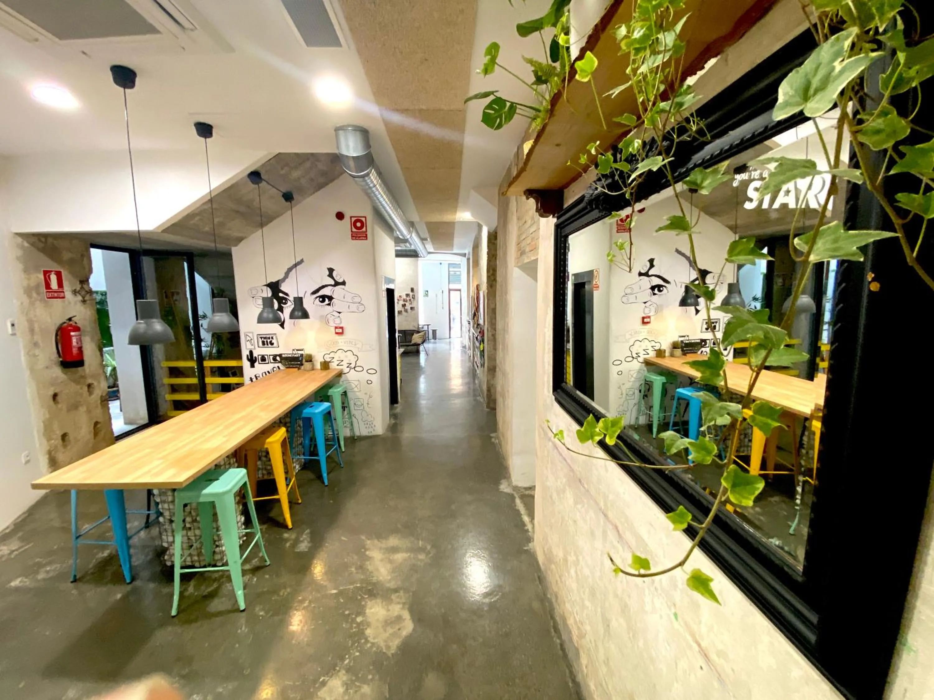 Seating area in ECO Hostel