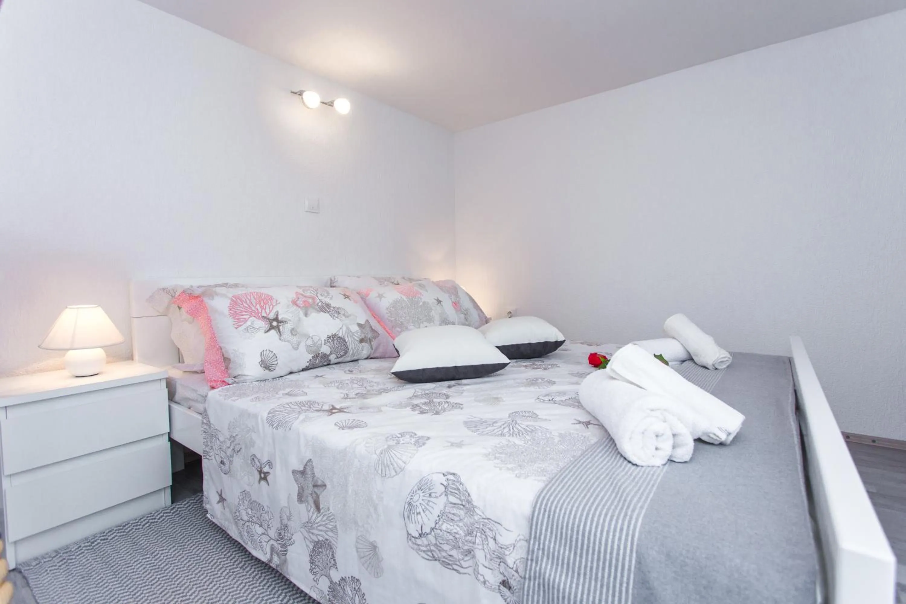 Bed in Studio Apartment Vasilj
