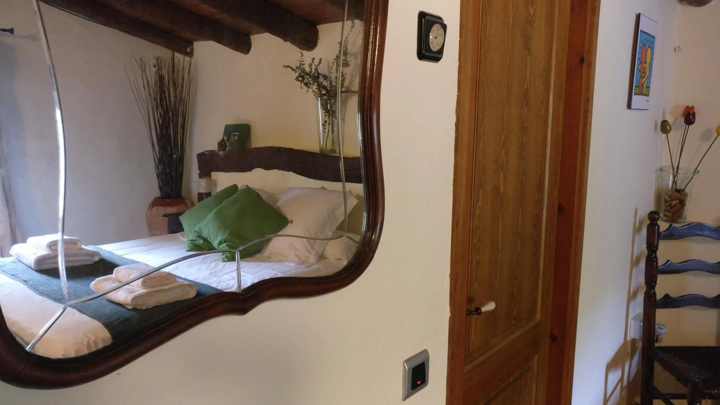 Bedroom, Bed in Masia Can Bachs