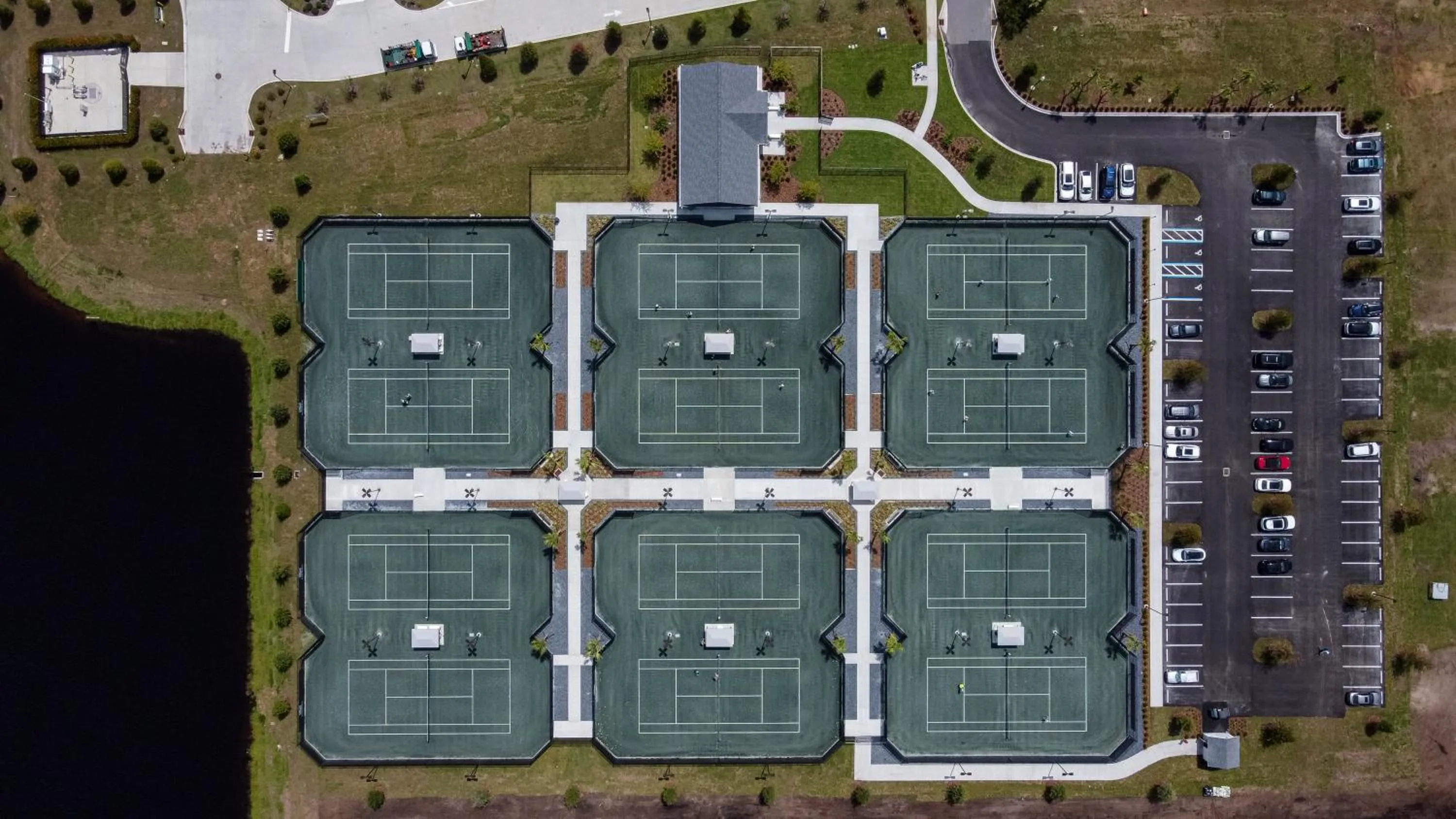 Tennis court in Ponte Vedra Inn and Club