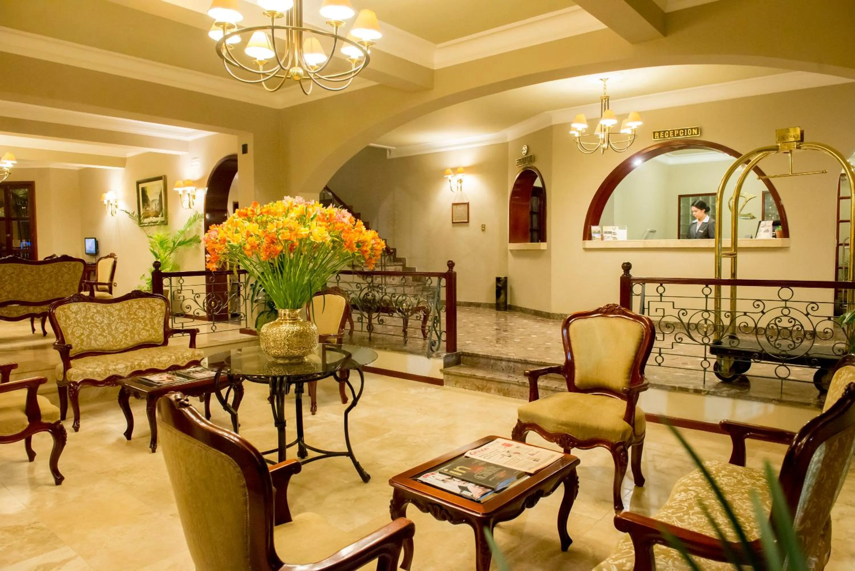 Lobby or reception in El Cabildo Hotel