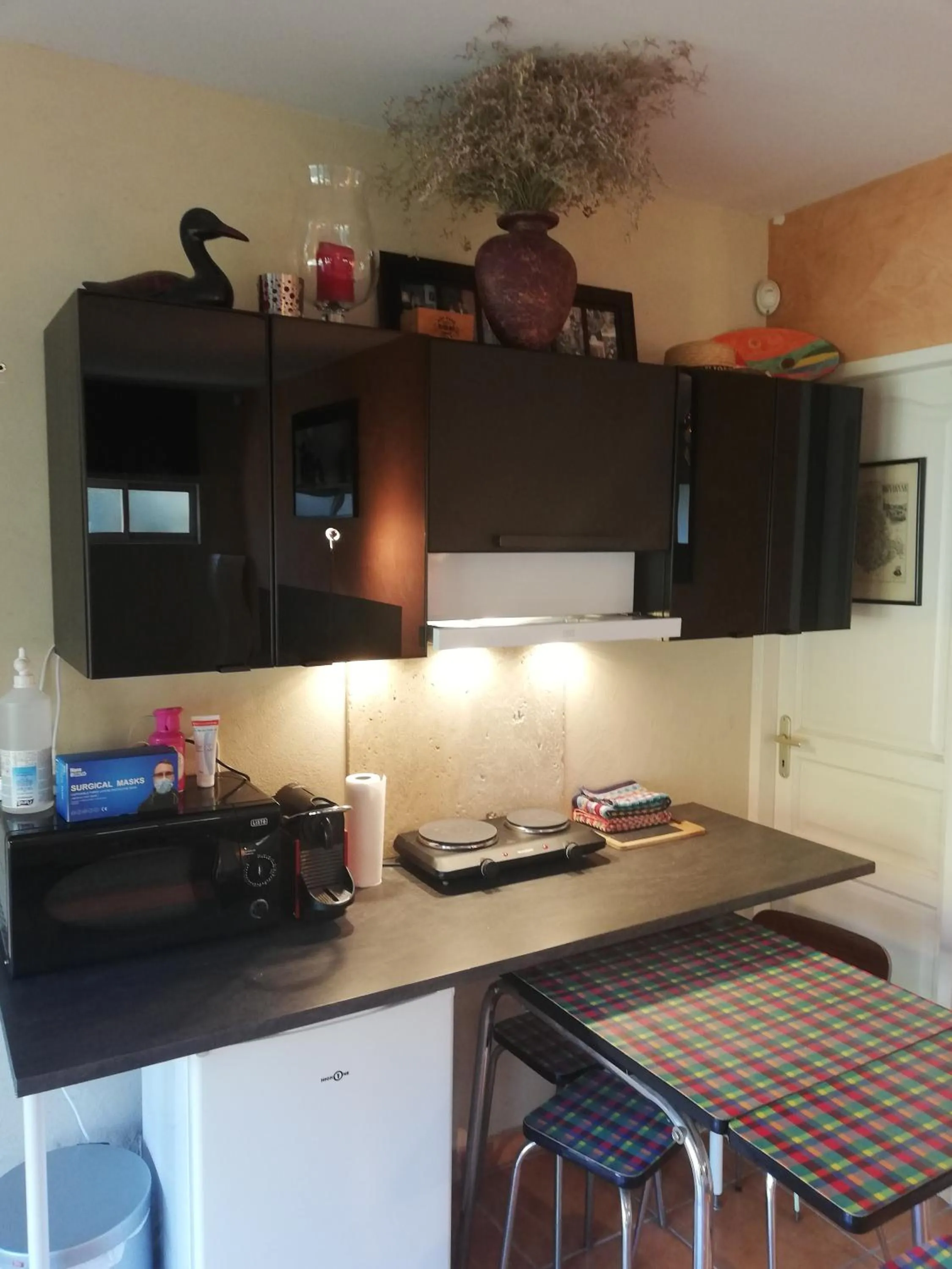 Kitchen/Kitchenette in Studio au coeur de la petite camargue