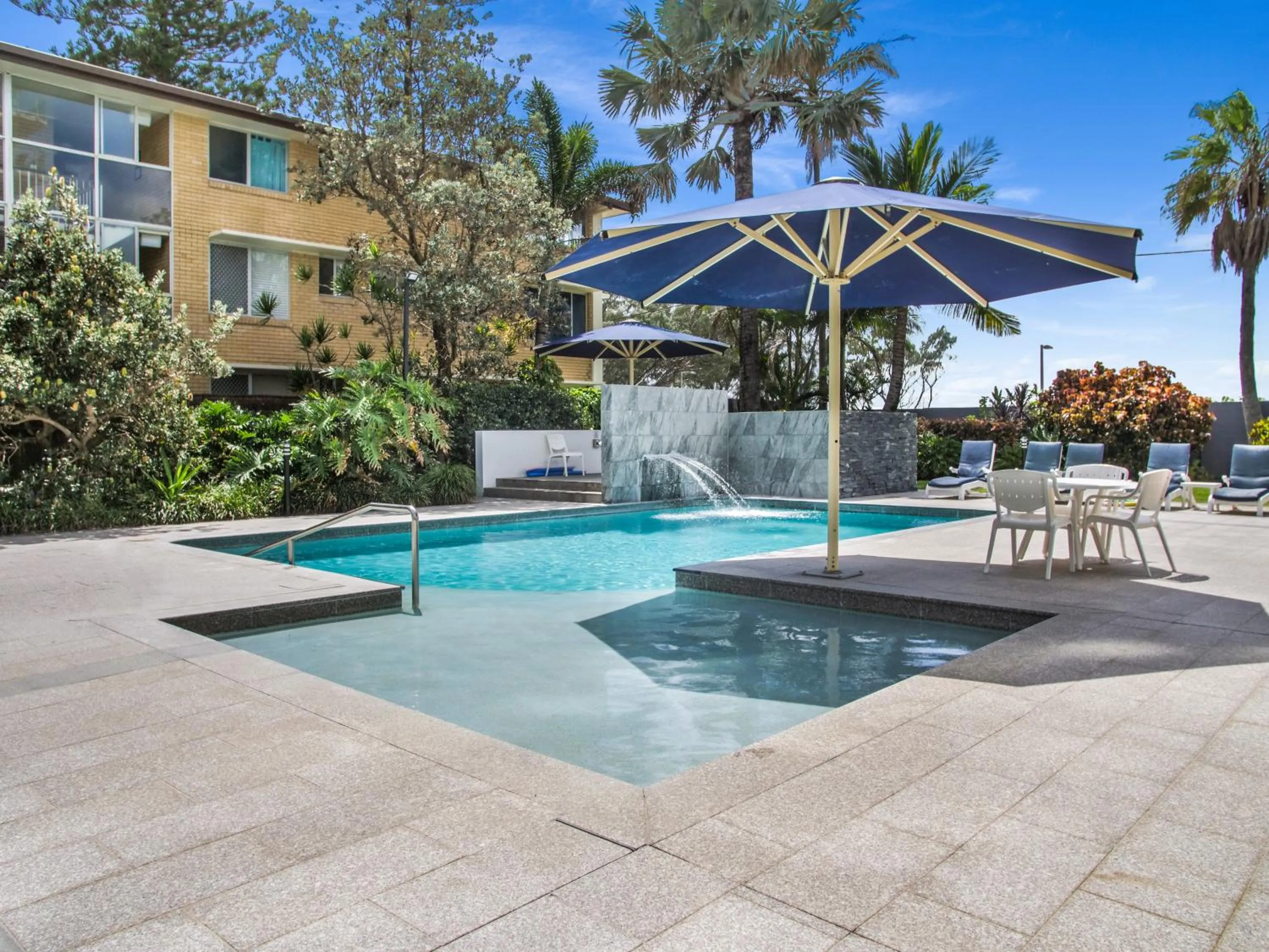 Pool view in Boulevard Towers on Broadbeach