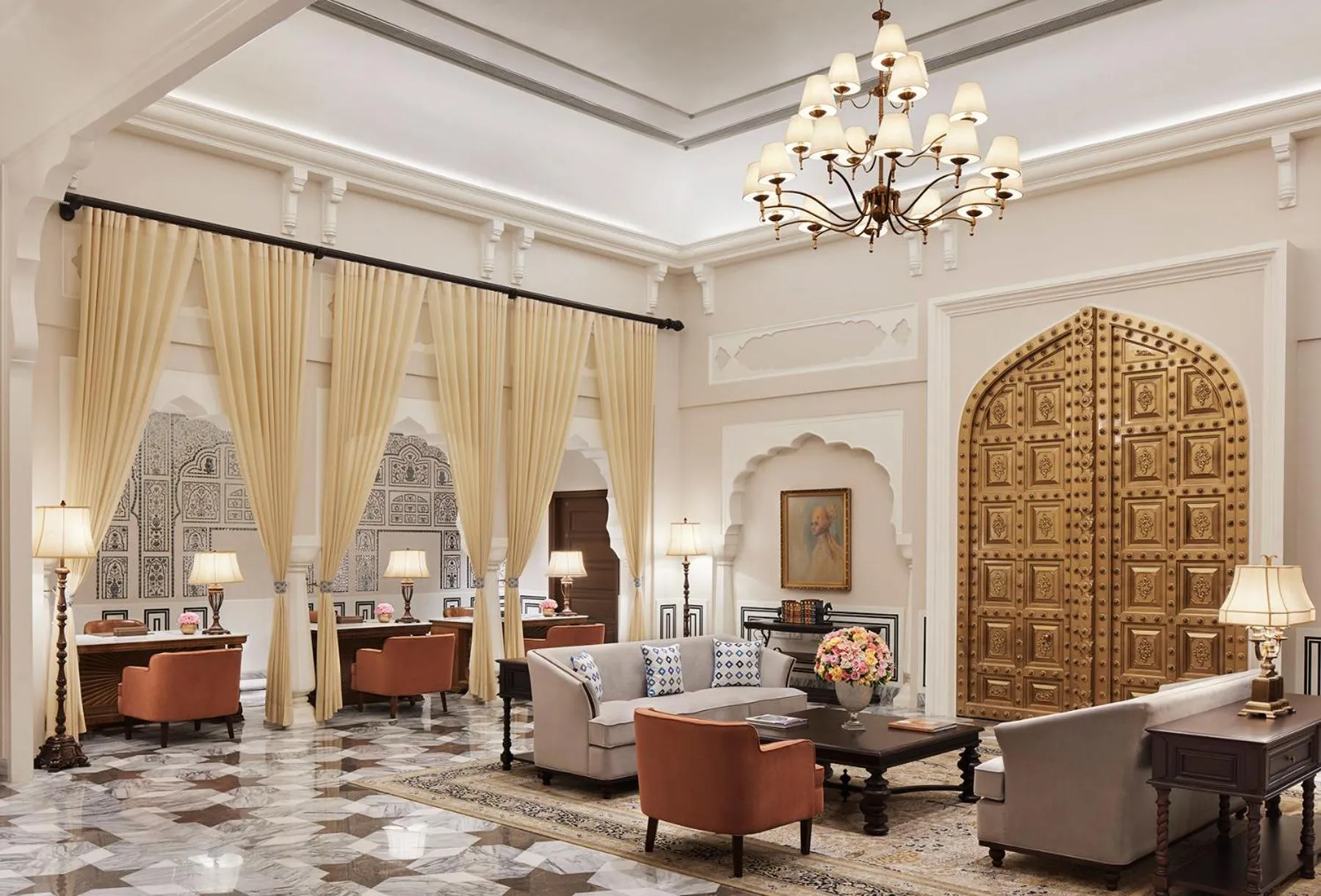 Lobby or reception in Sawai Man Mahal