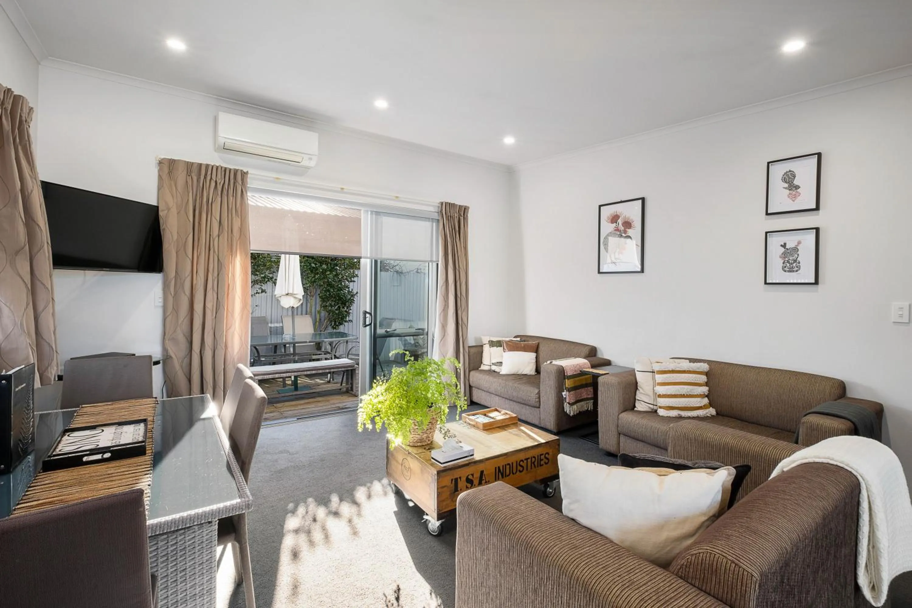 Living room in Two Tree Lodge