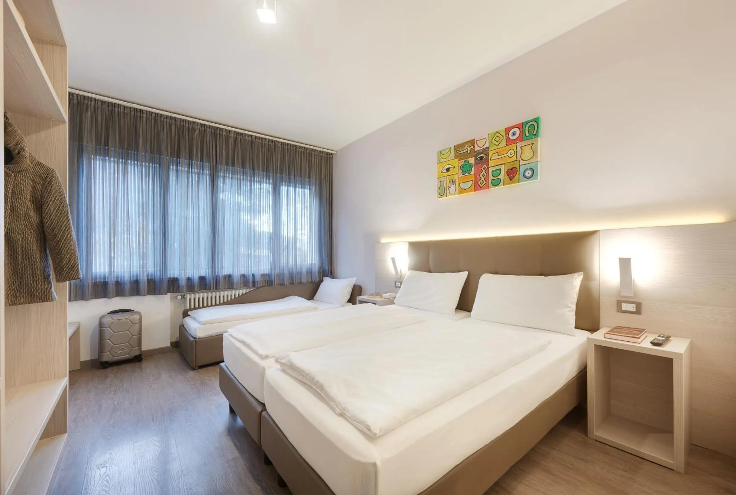 Bed in Hotel Ariston