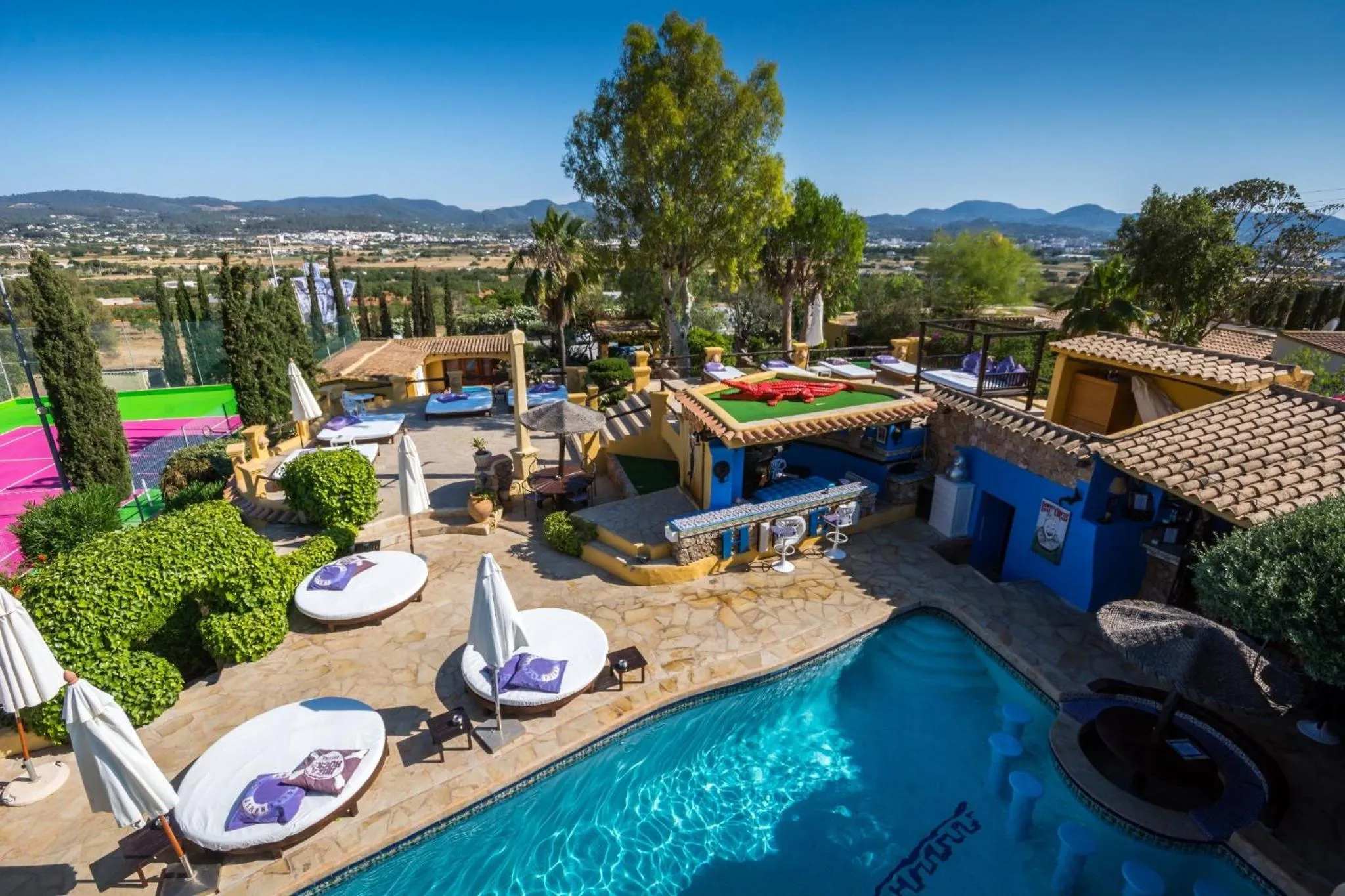 Swimming pool in Pikes Ibiza