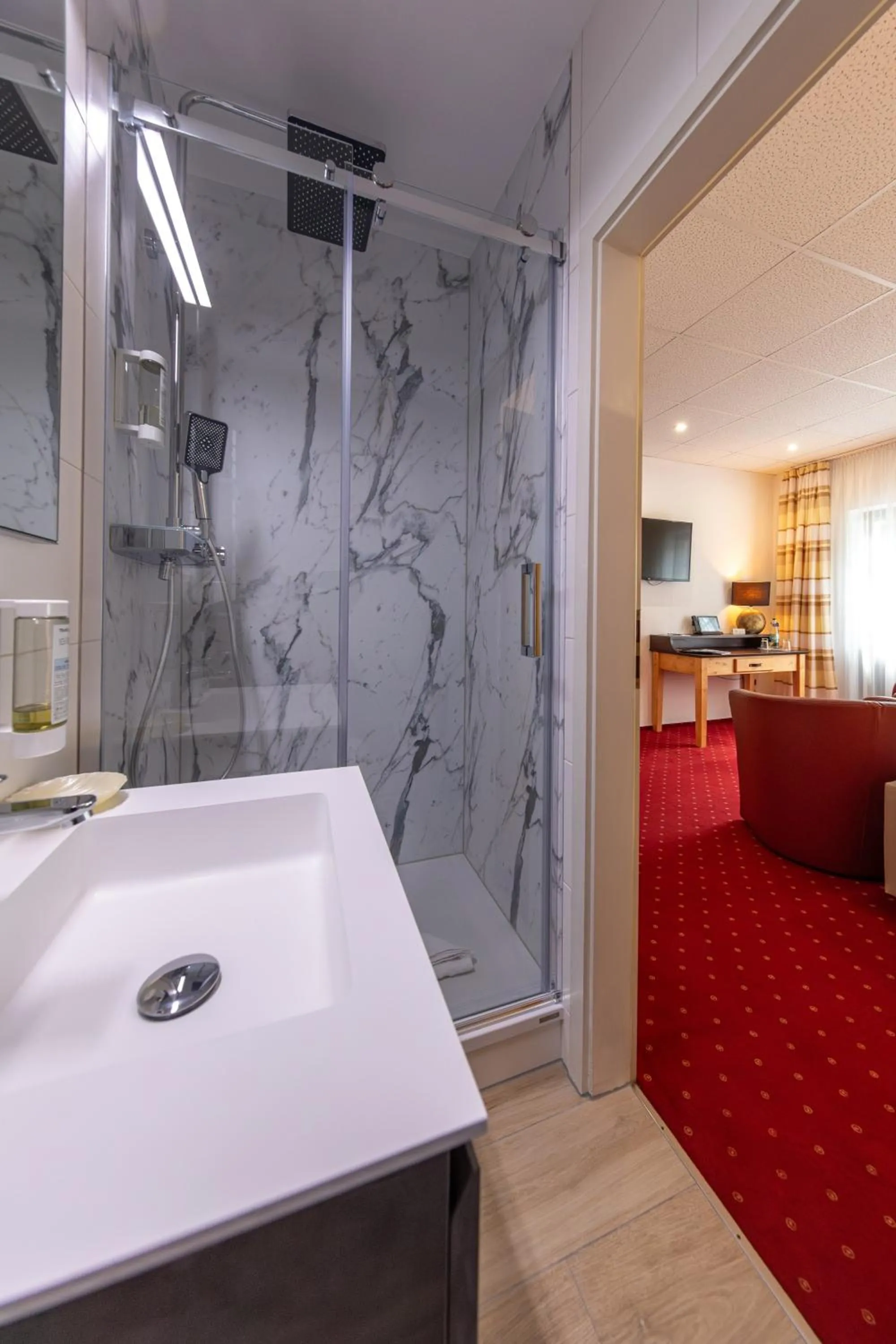 Bathroom in Waldgasthof & Hotel Am Sauwald