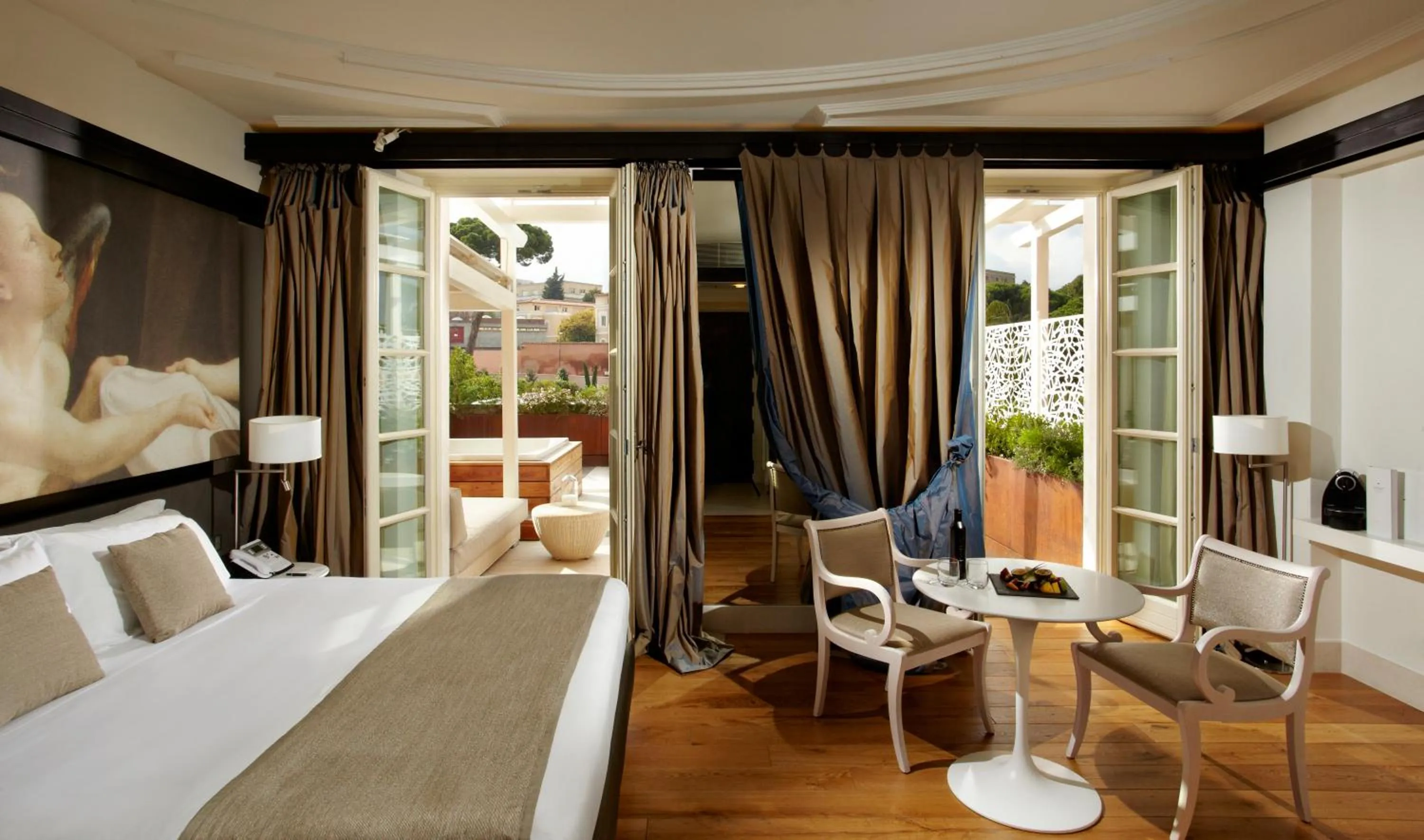 Balcony/Terrace, Bed in Villa Agrippina Gran Meliá – The Leading Hotels of the World