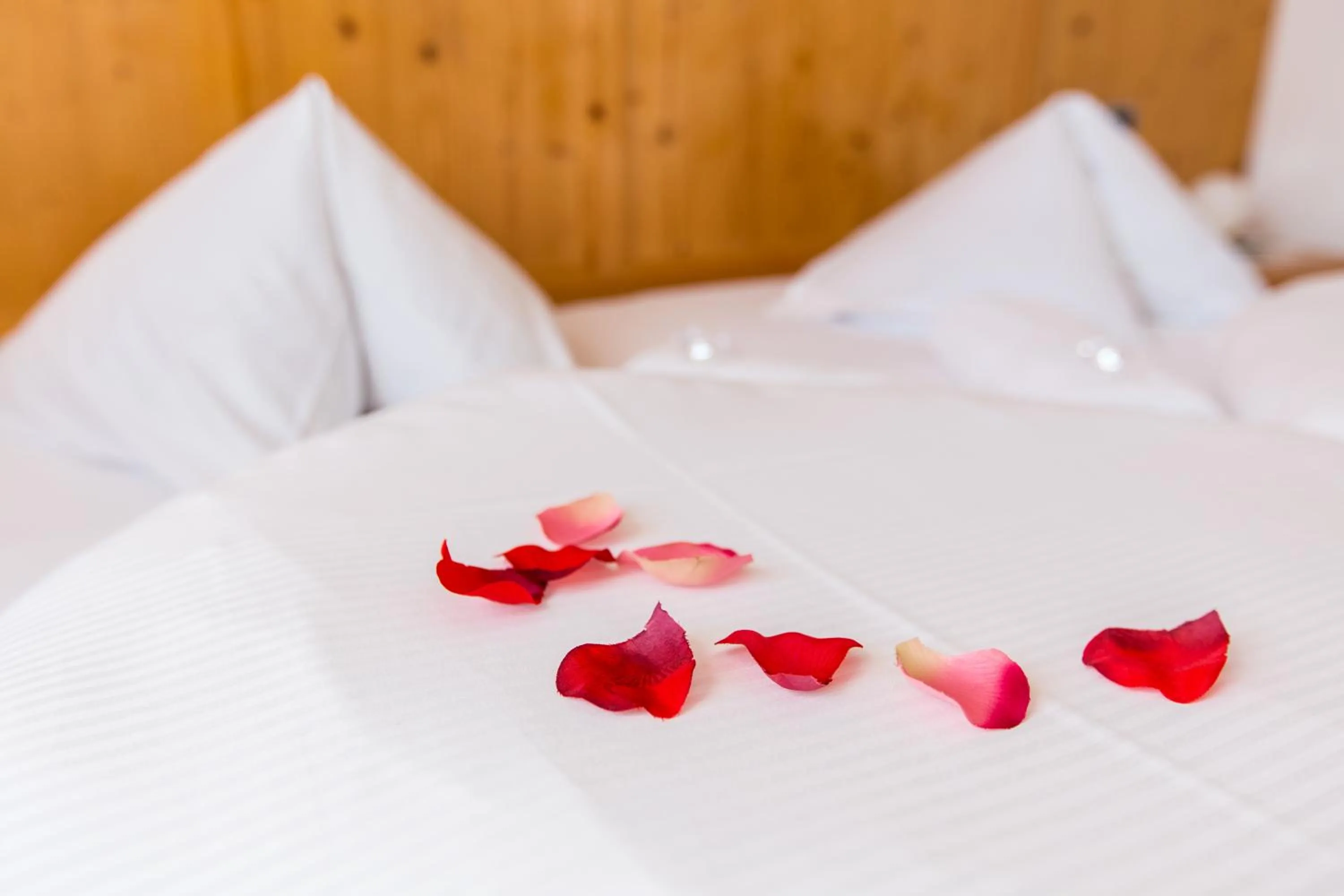 Bed in Hotel Goldene Rose