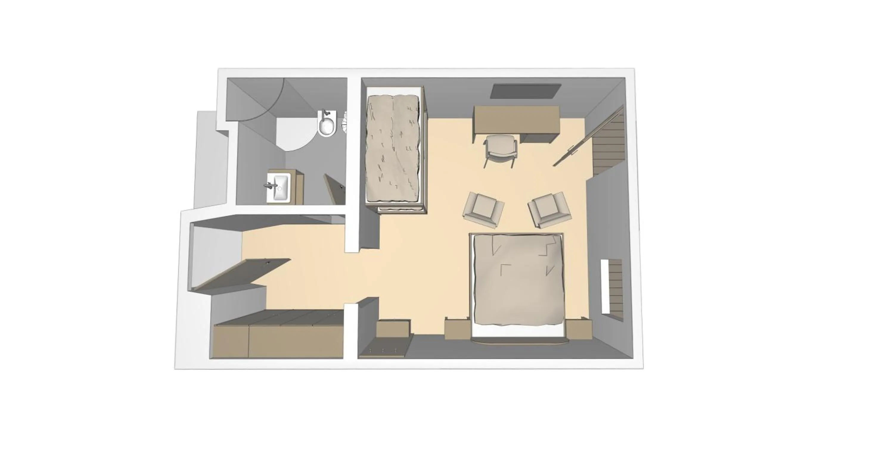 Photo of the whole room in Hotel Goldene Rose