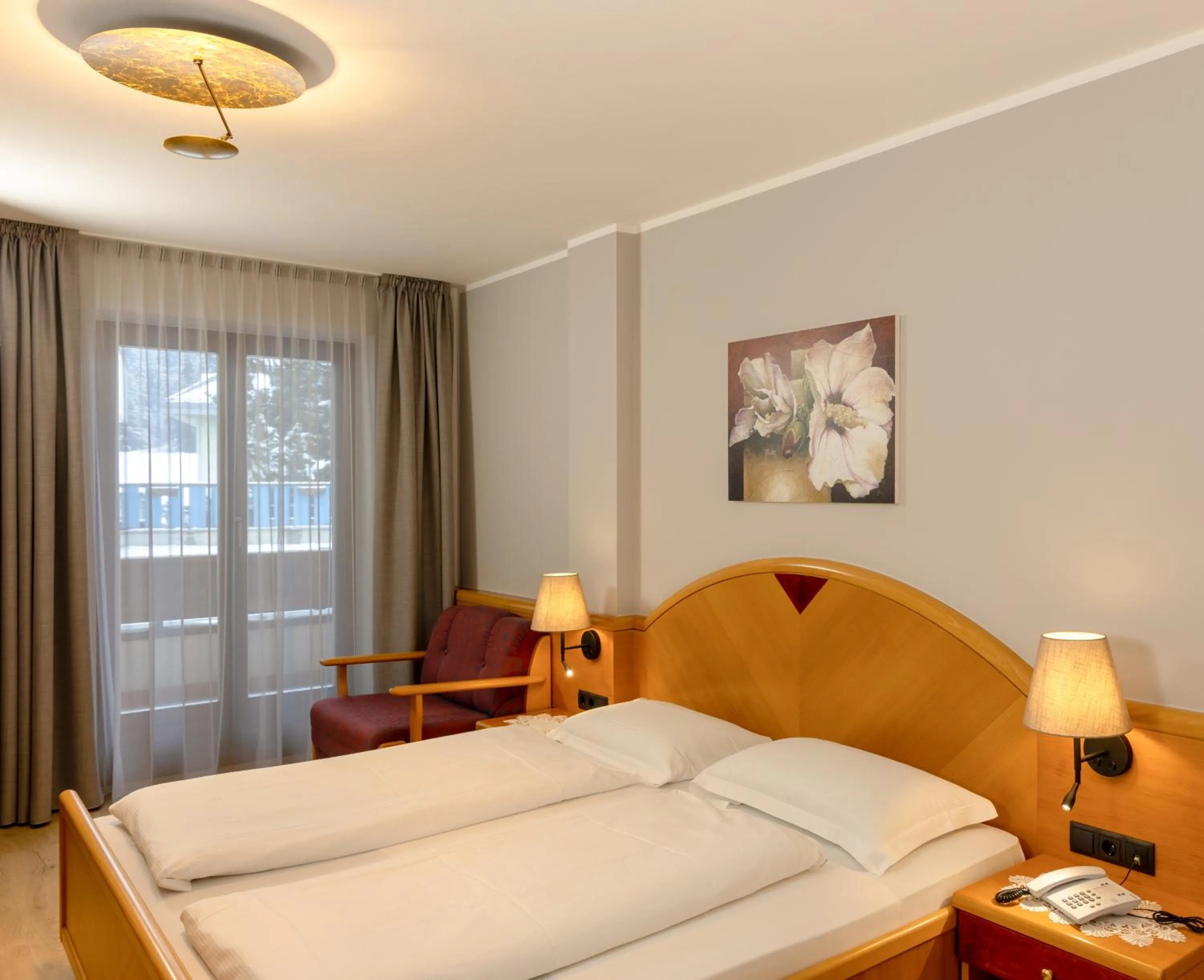 Bedroom, Bed in Hotel Goldene Rose