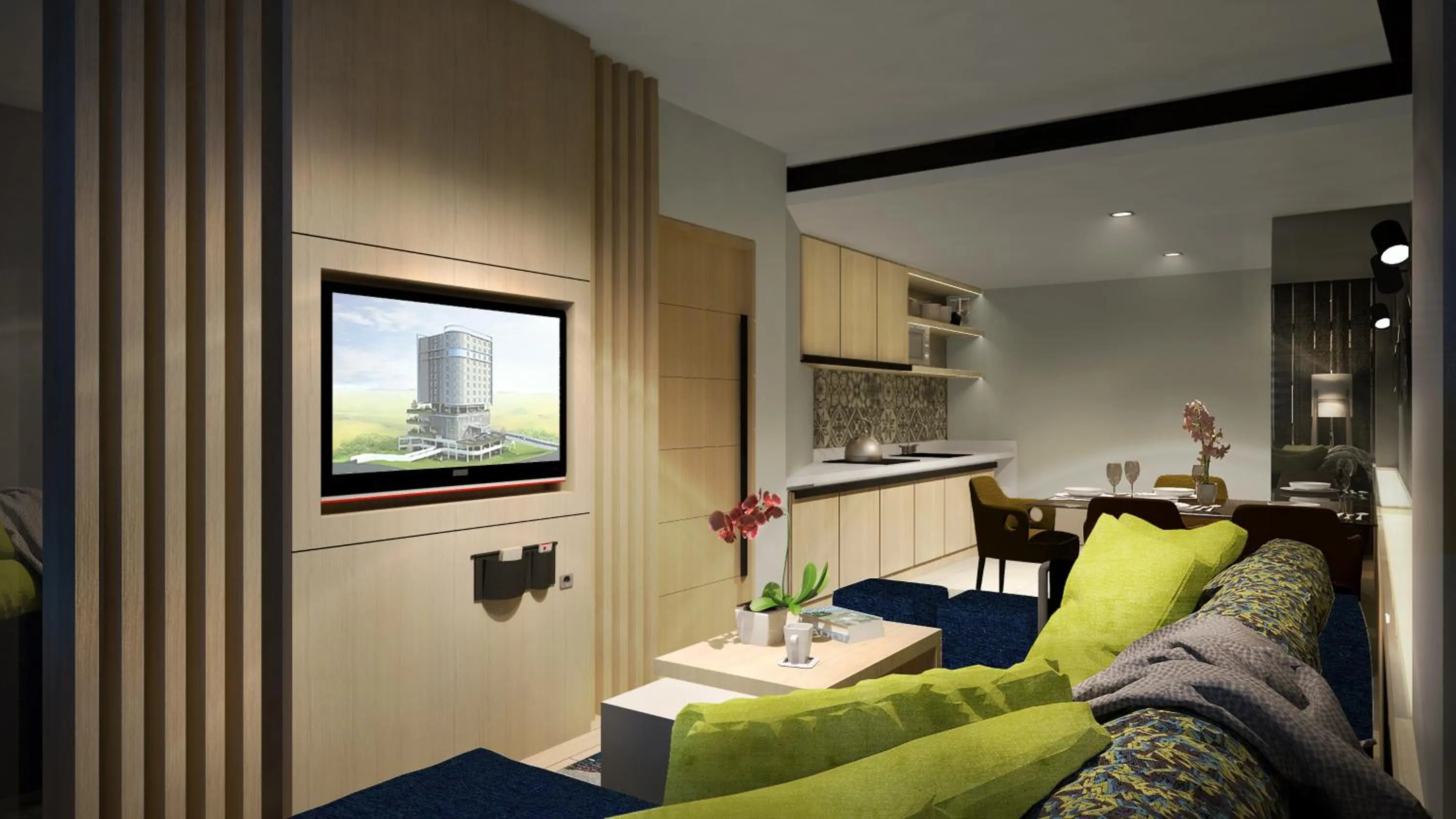 Kitchen or kitchenette in Novotel Karawang
