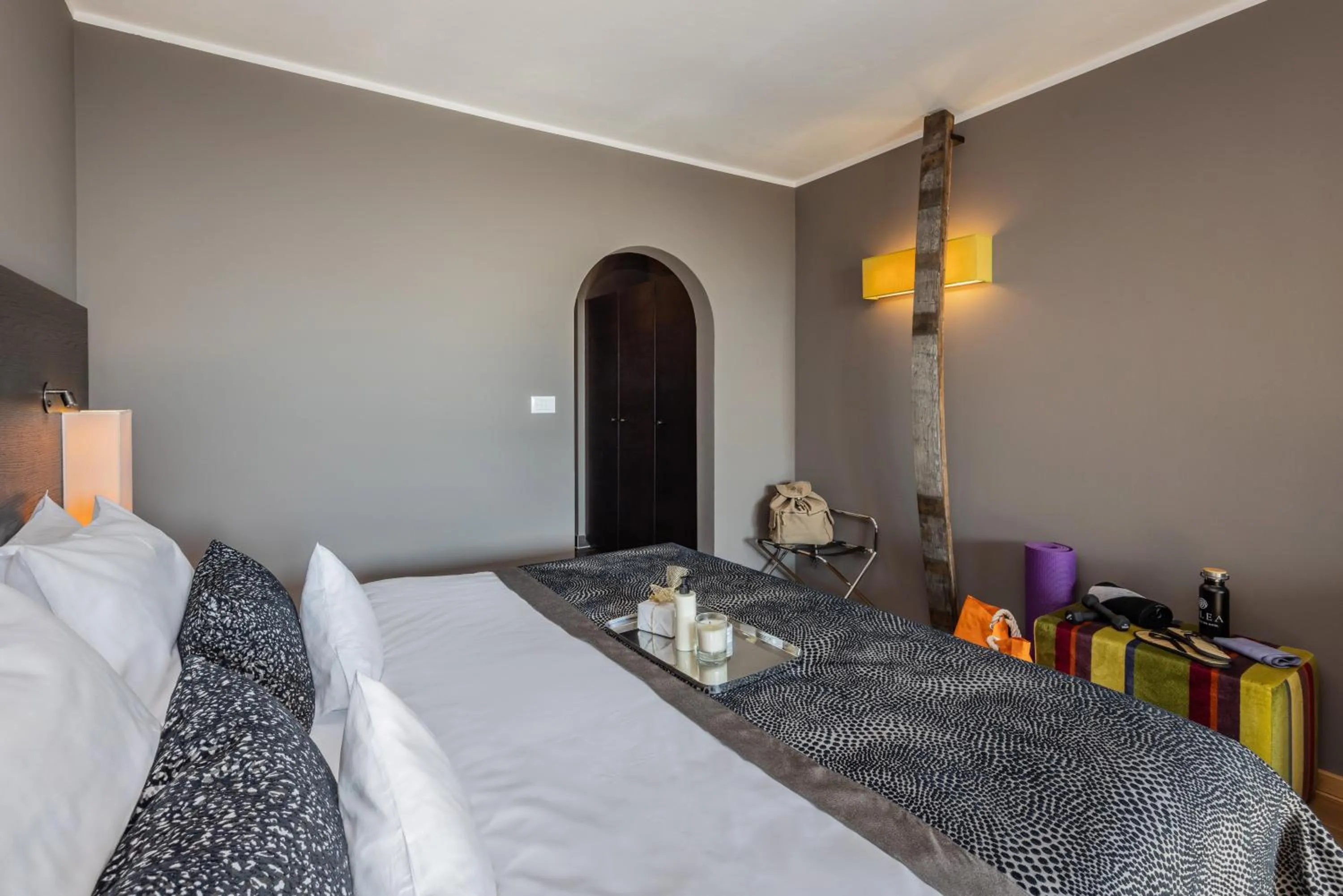 Bed in Hotel Der Weinmesser