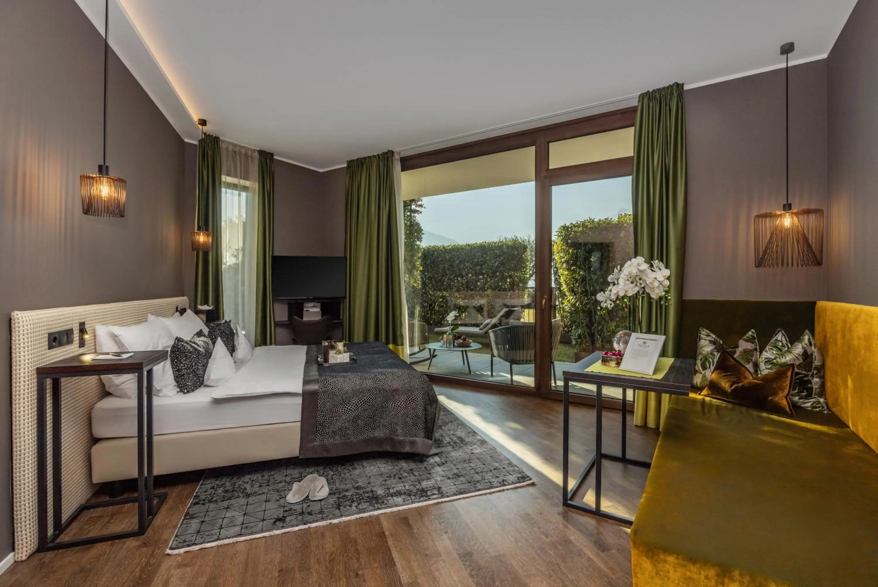 Bed in Hotel Der Weinmesser