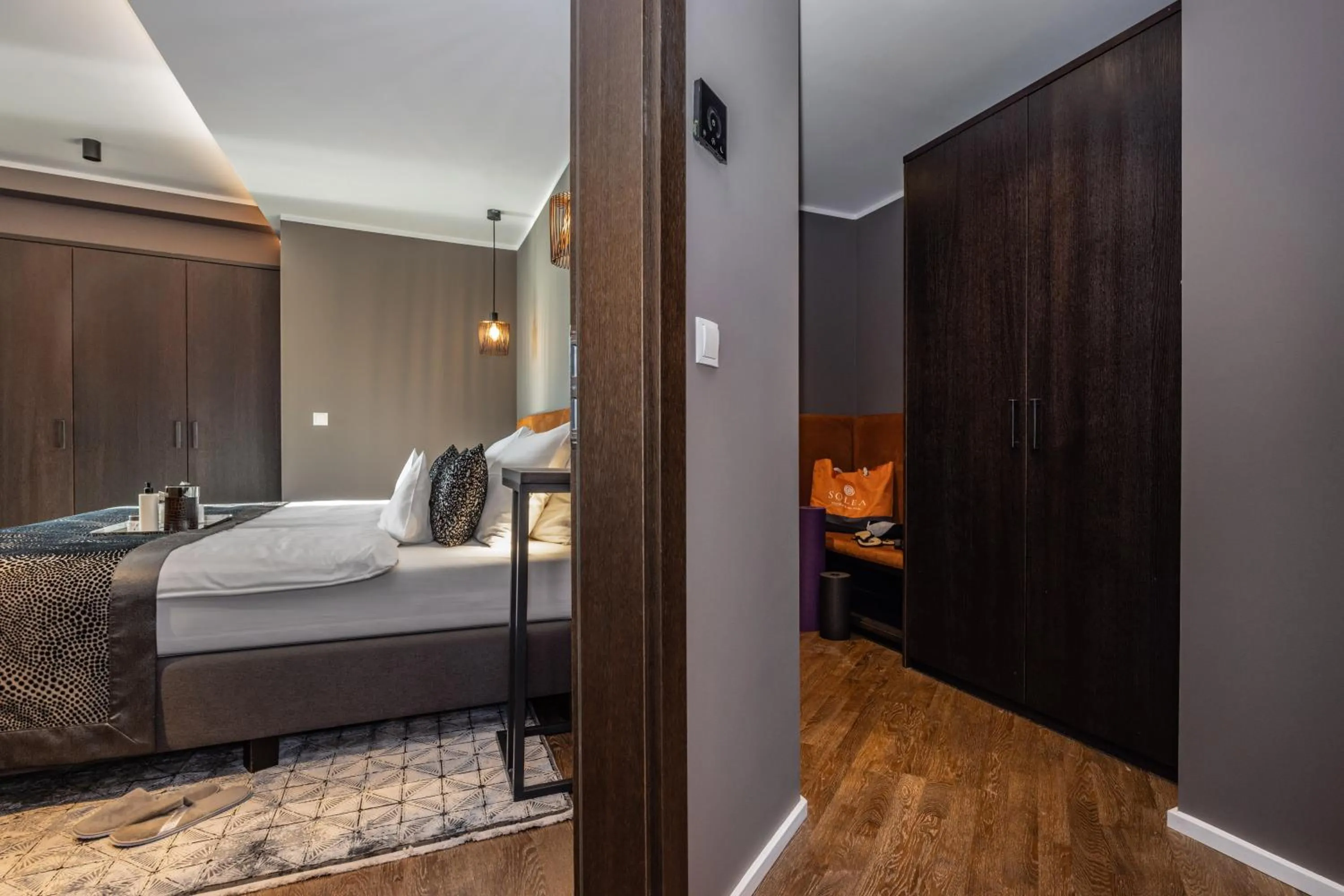 Bed in Hotel Der Weinmesser