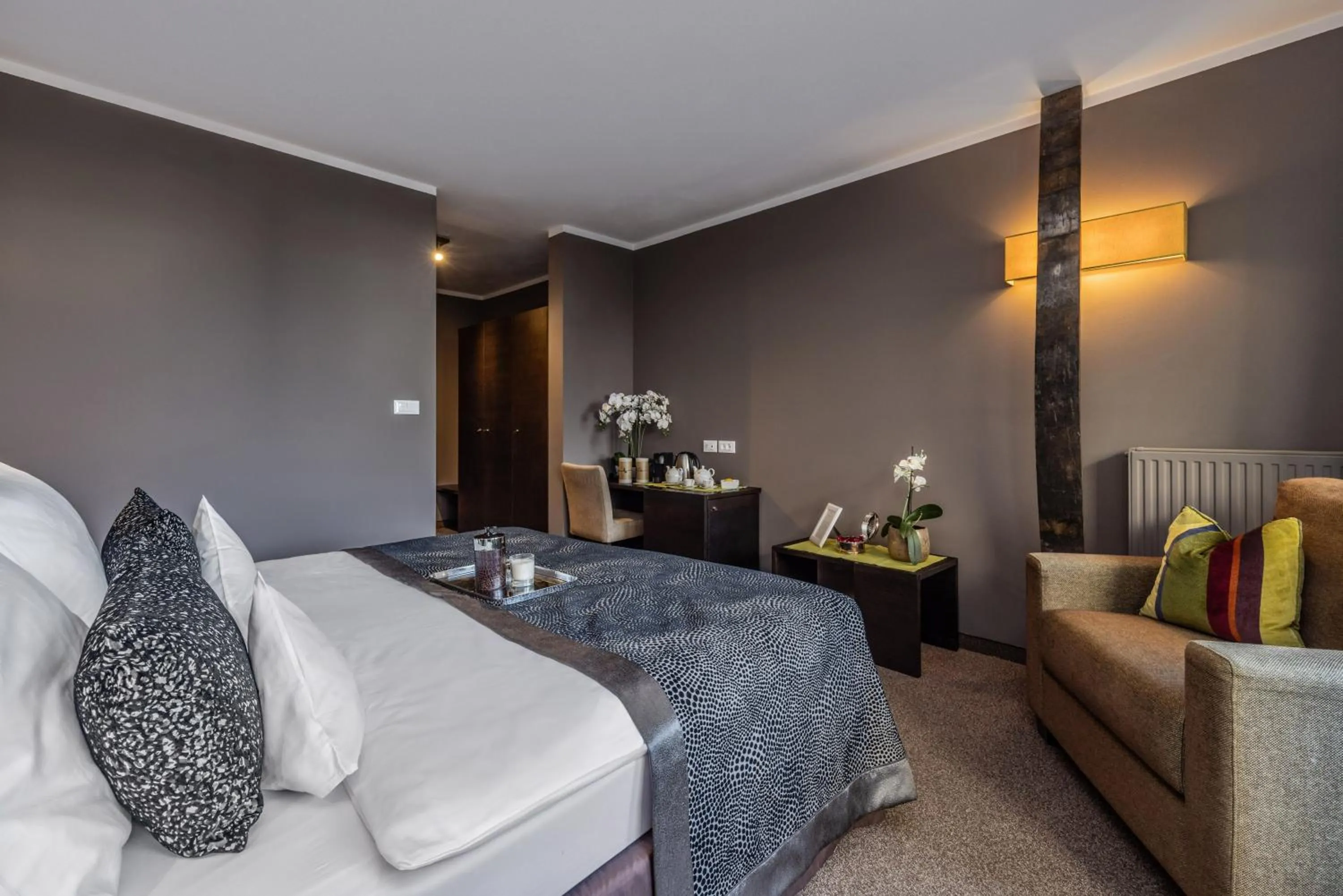 Bed in Hotel Der Weinmesser