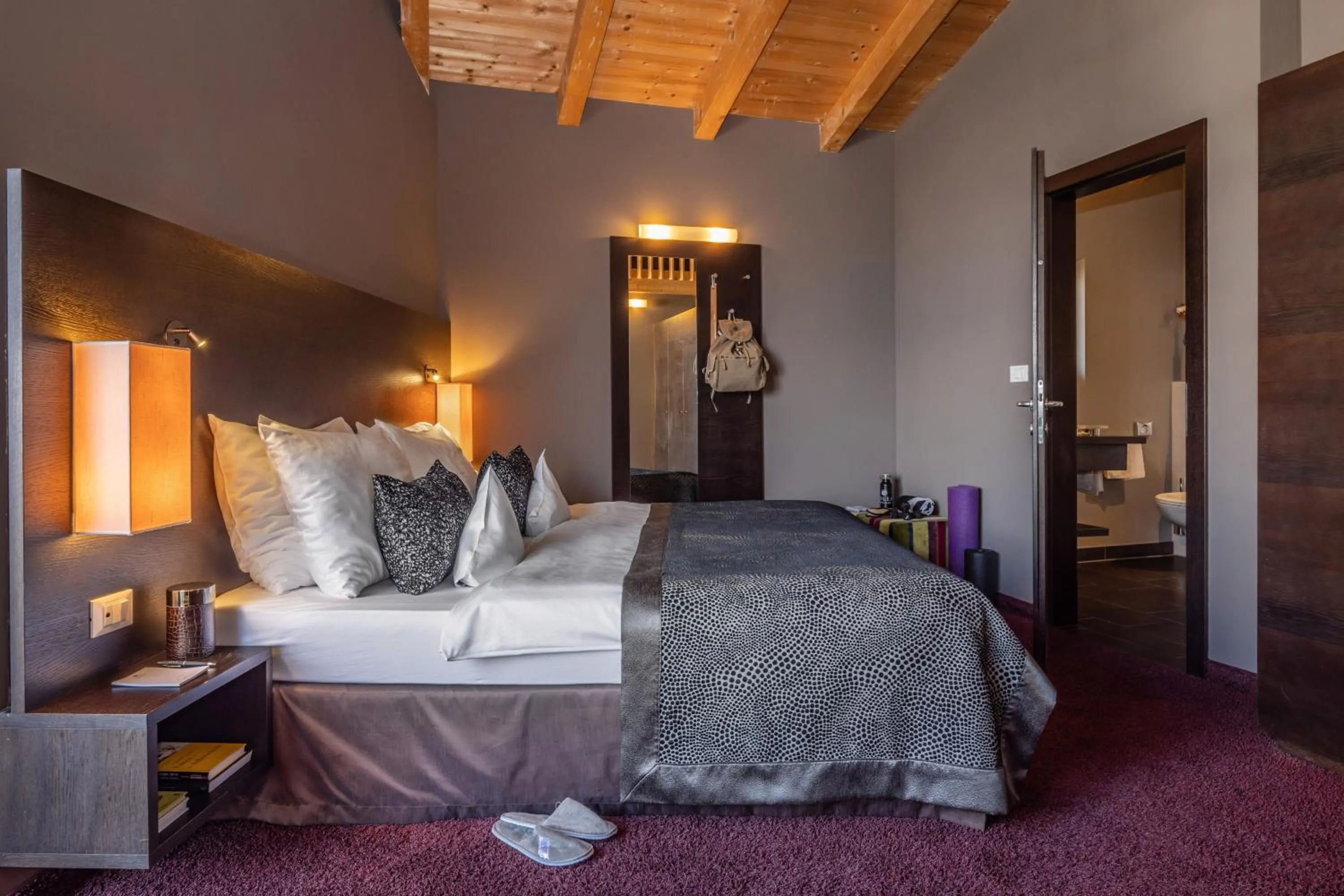 Bed in Hotel Der Weinmesser