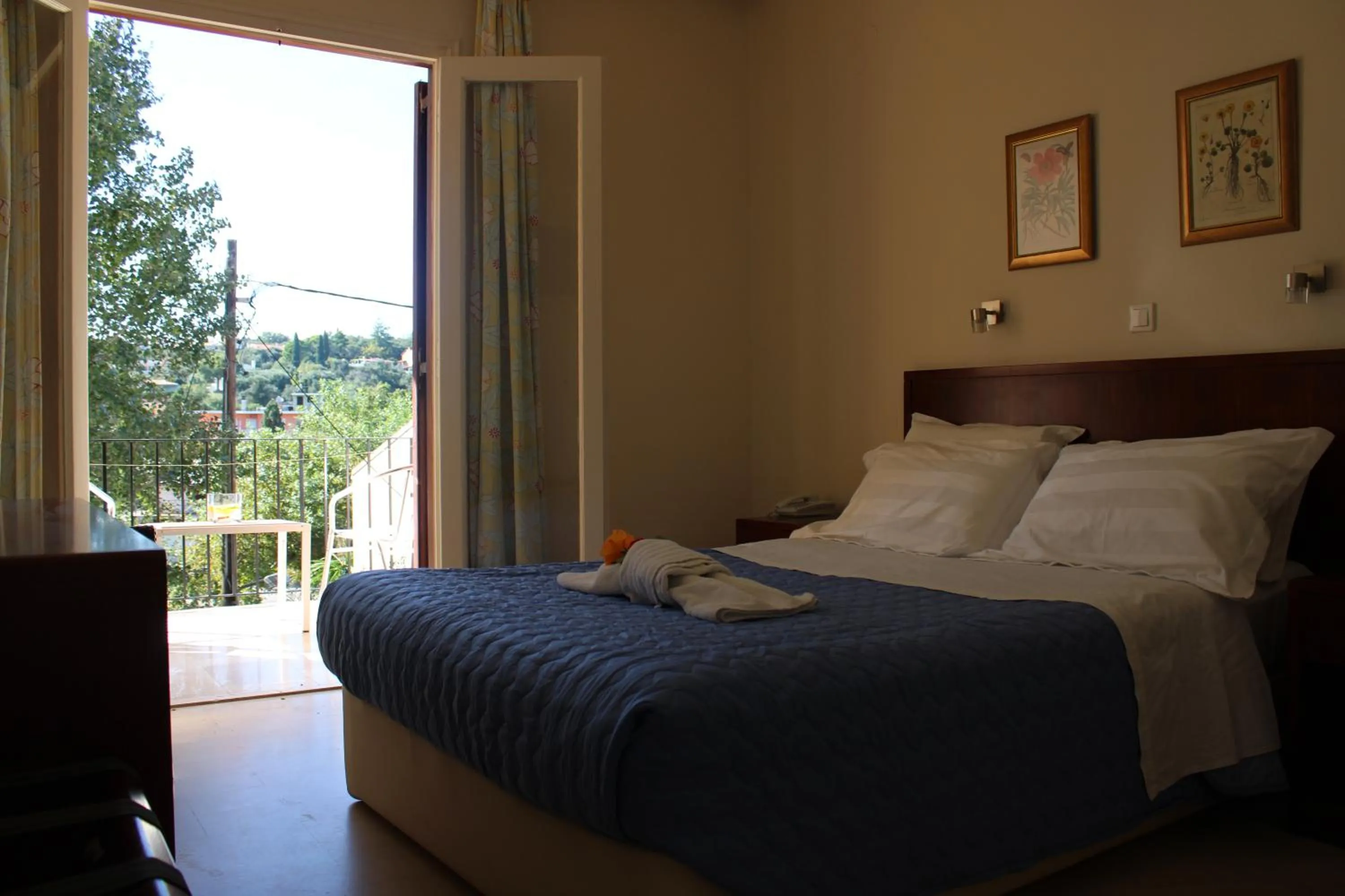 Bed in Dassia Beach Hotel