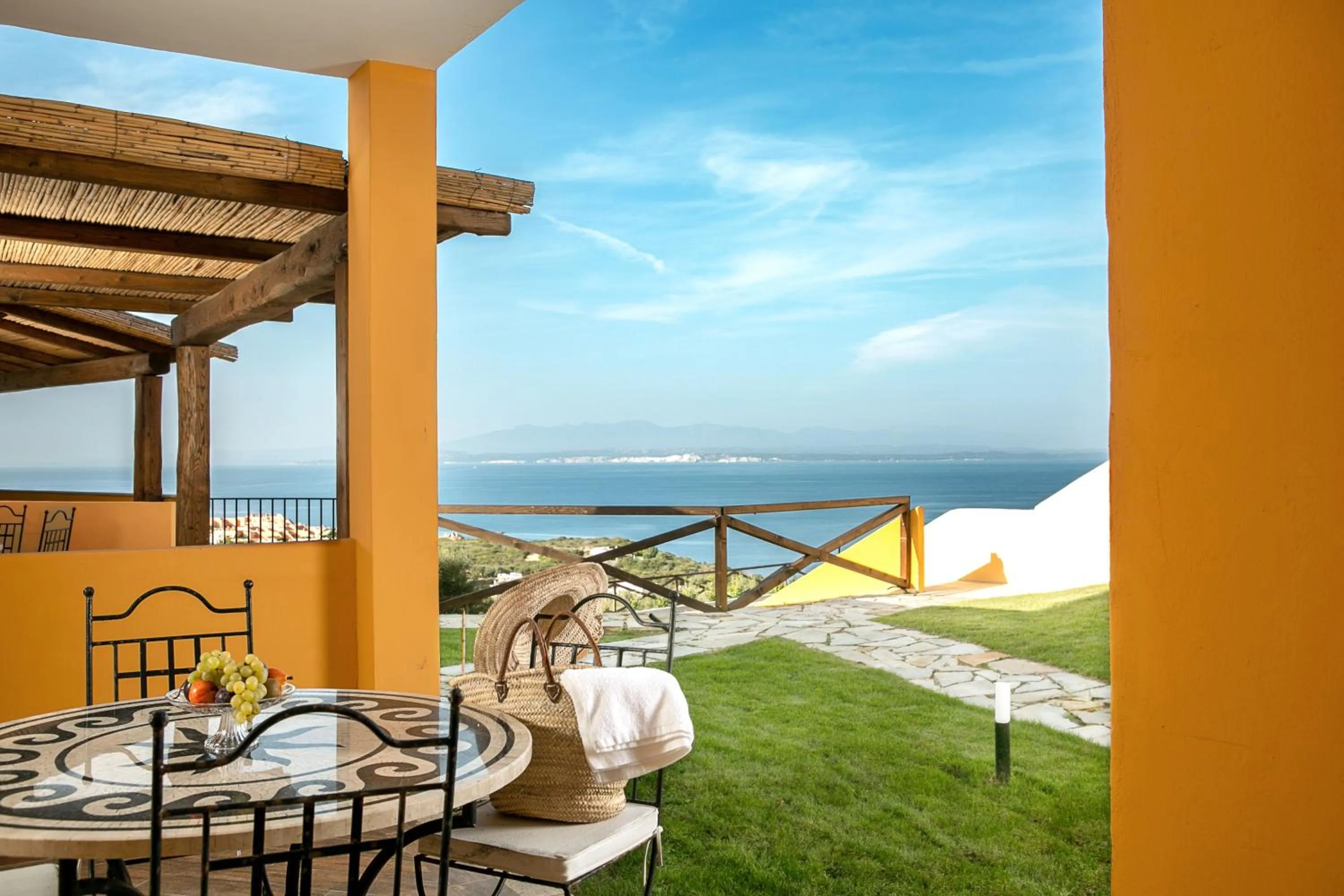 Patio in Punta Falcone Resort