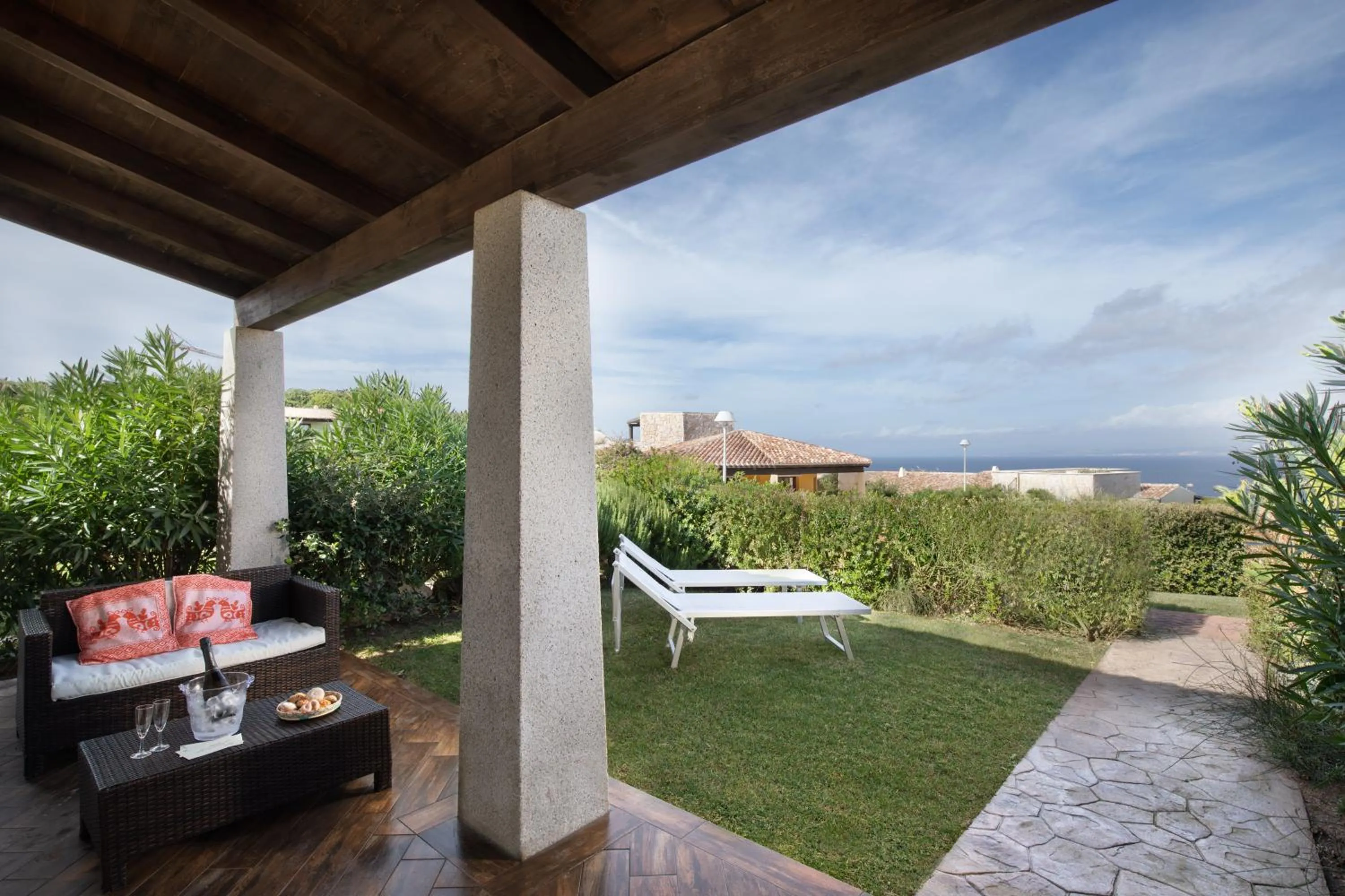 Patio in Punta Falcone Resort