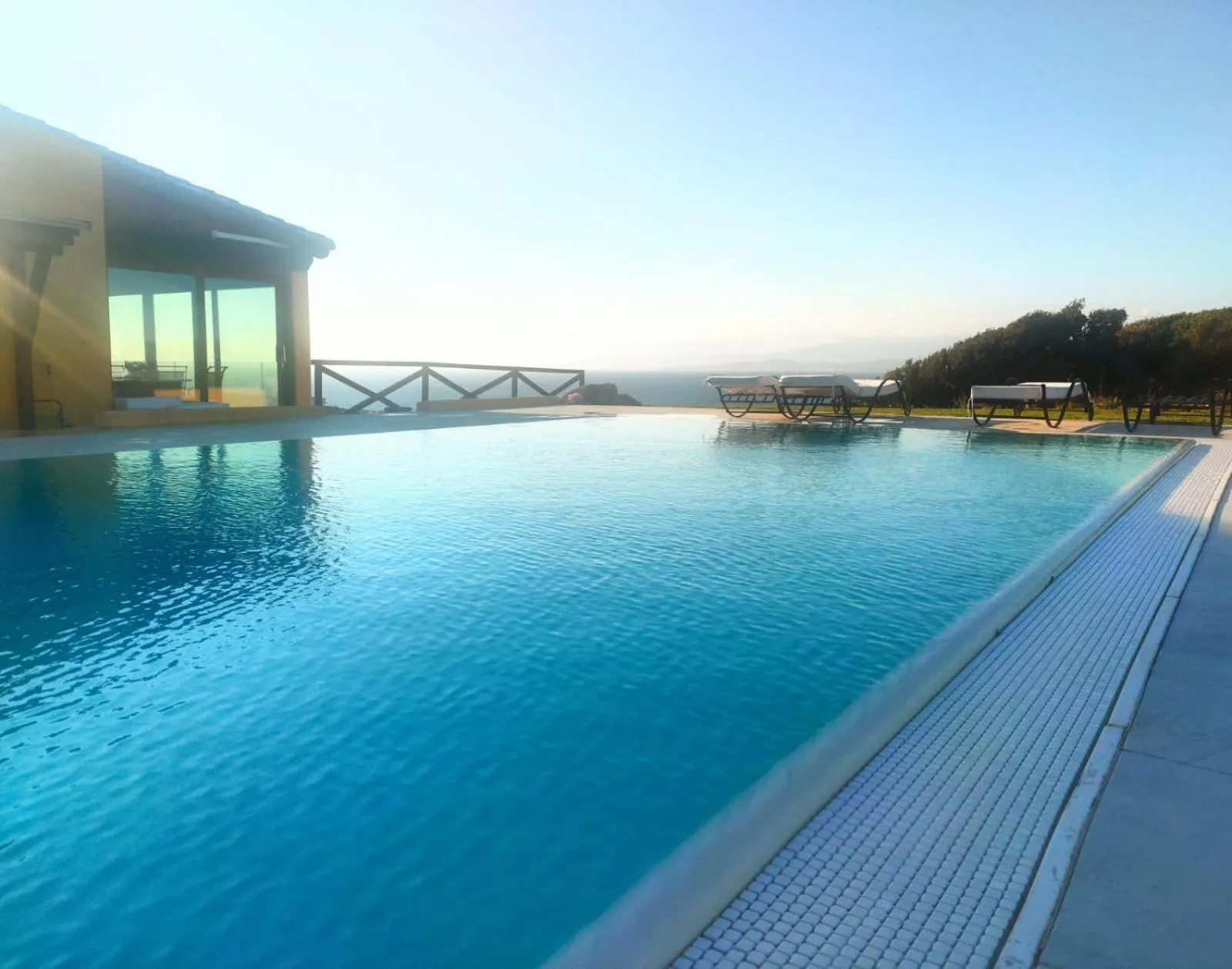 Pool view in Punta Falcone Resort