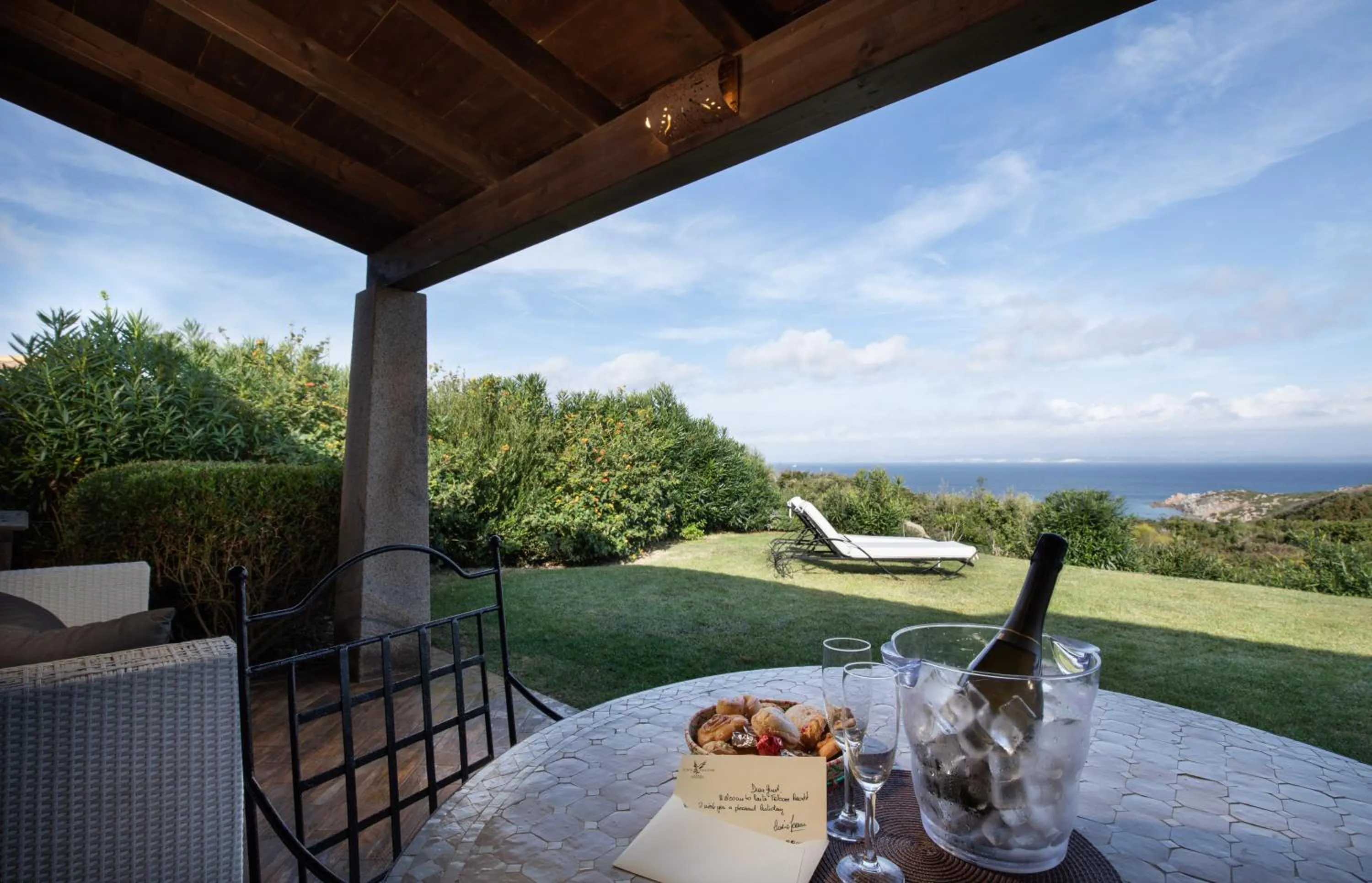 Patio in Punta Falcone Resort