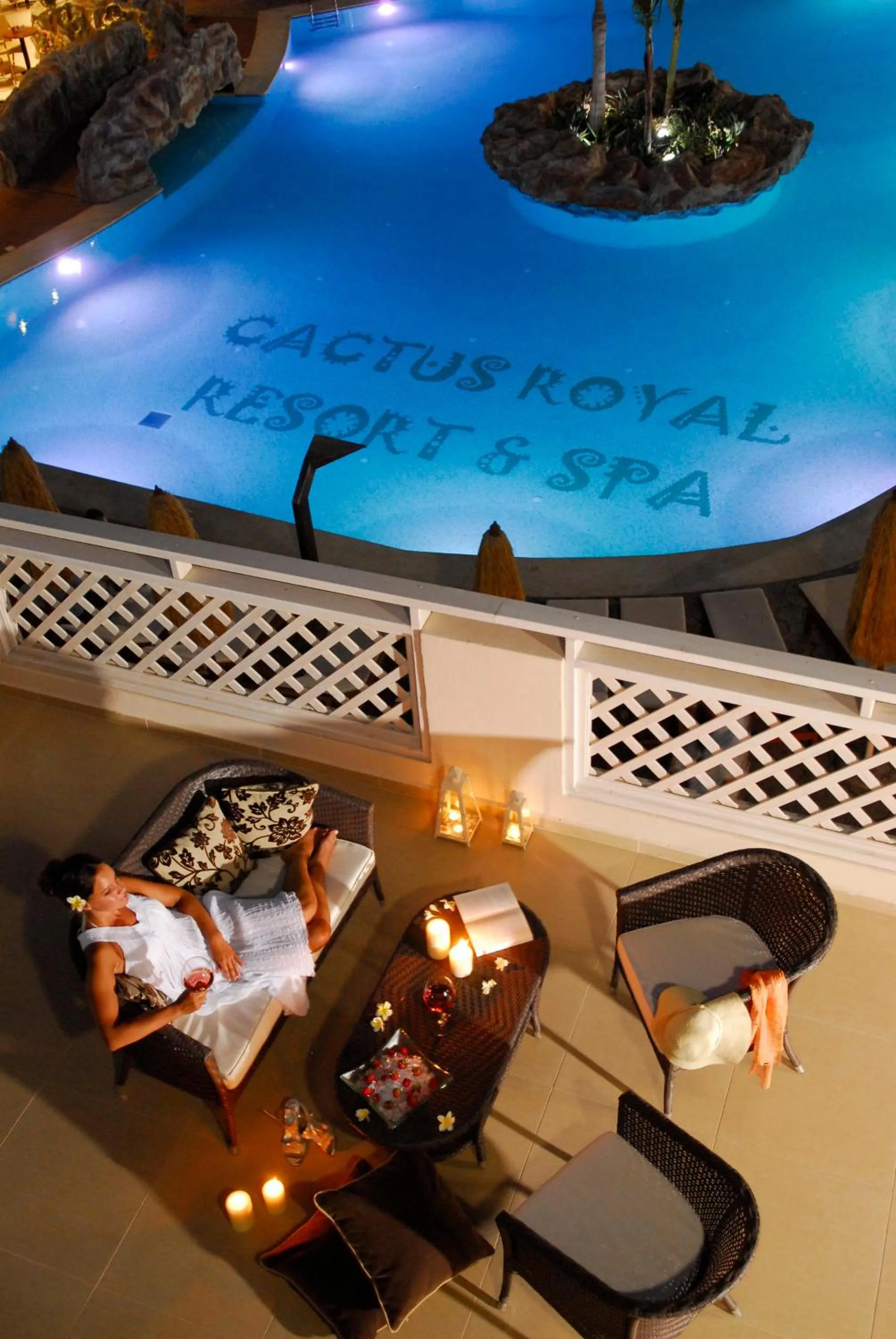 Swimming pool in Cactus Royal Spa & Resort Adults Only