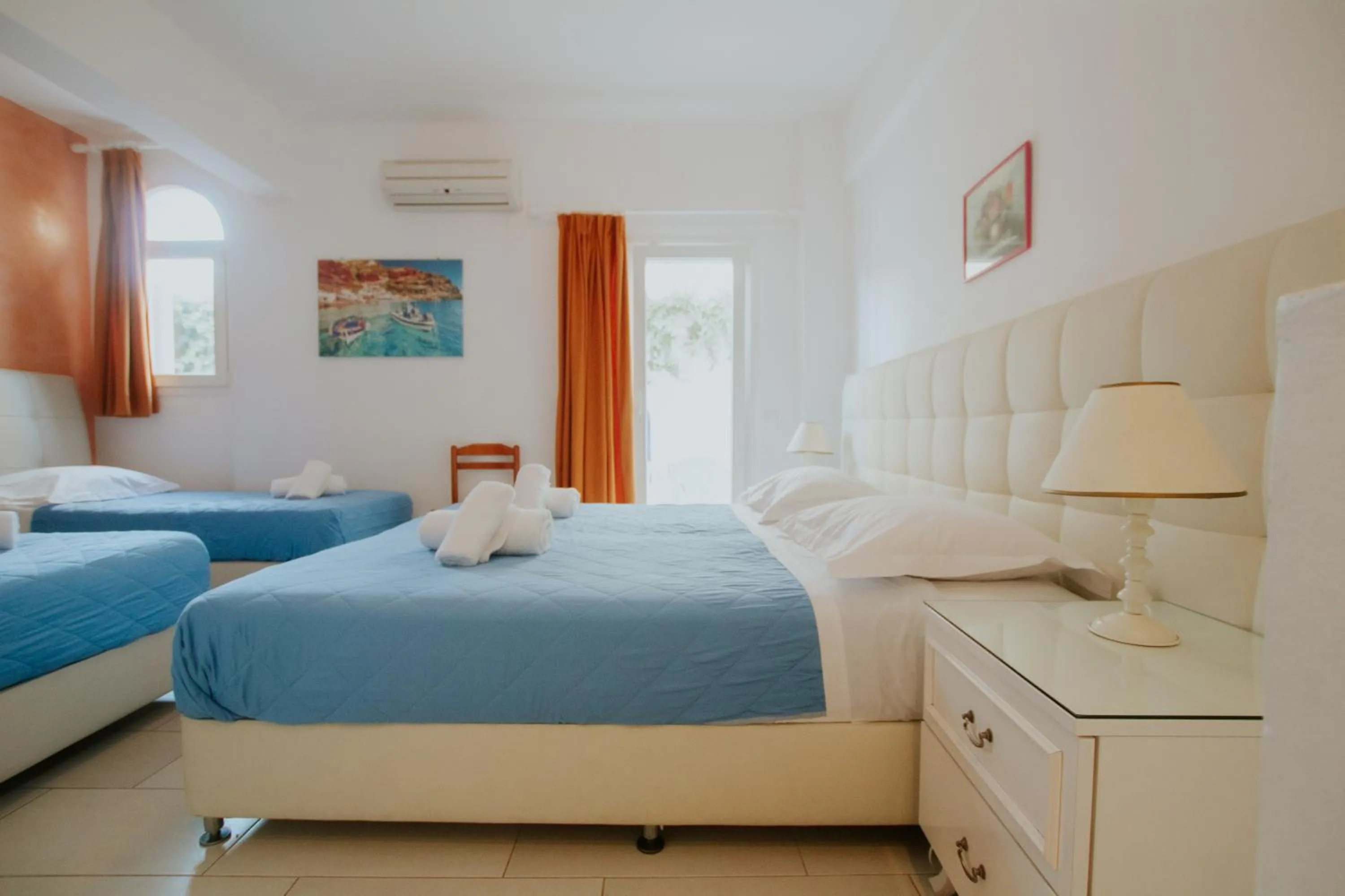 Bed in Pension Ptolemeos