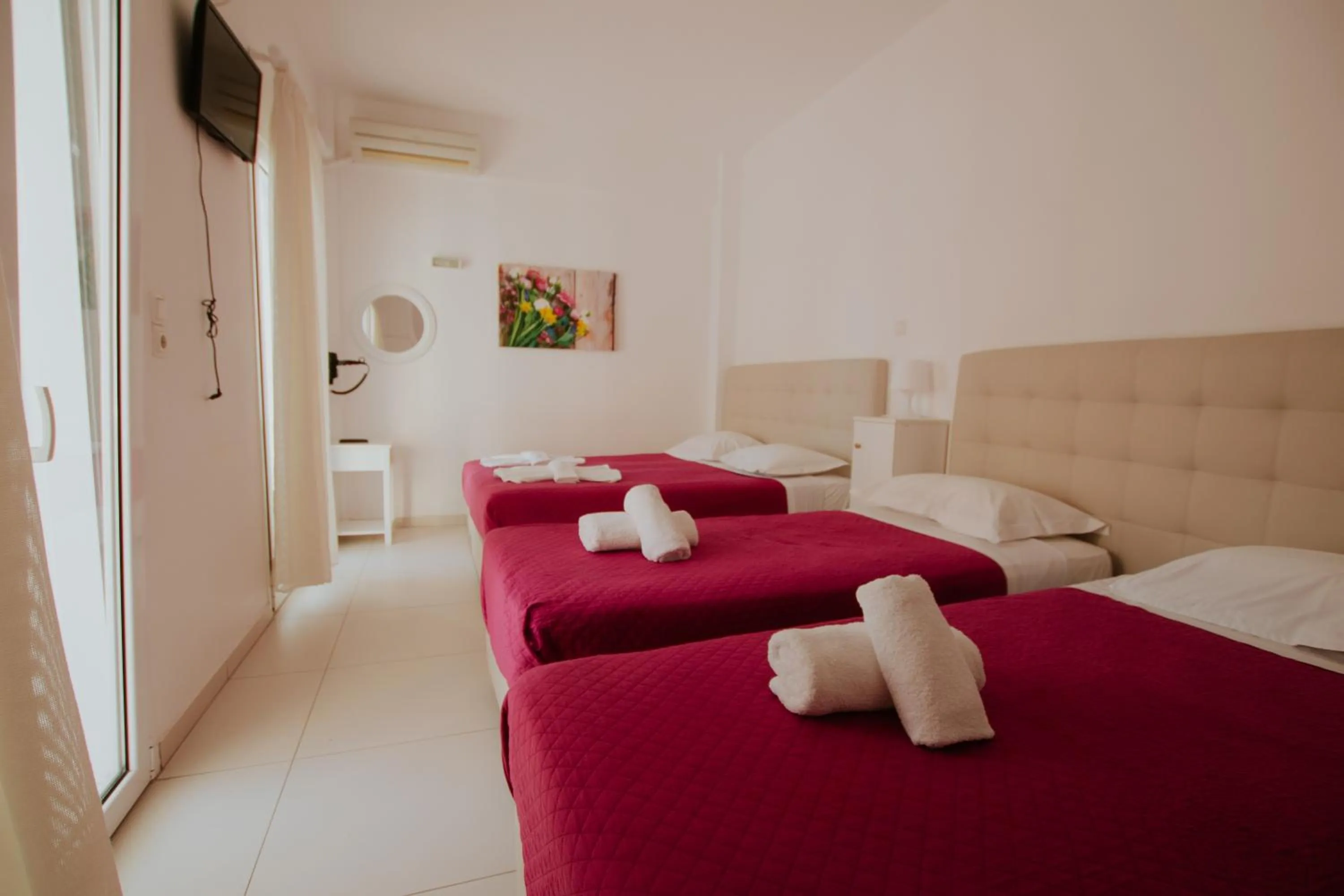 Bed in Pension Ptolemeos