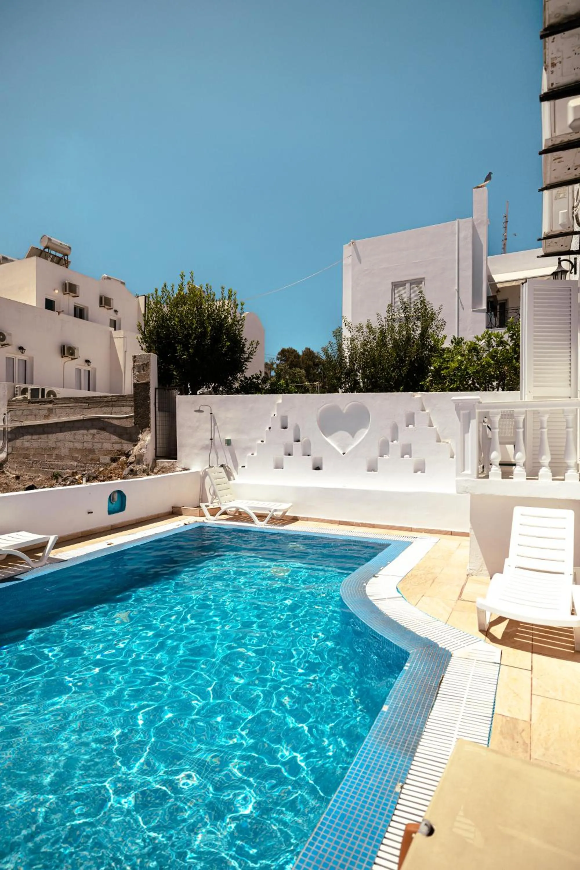 Pool view in Pension Ptolemeos