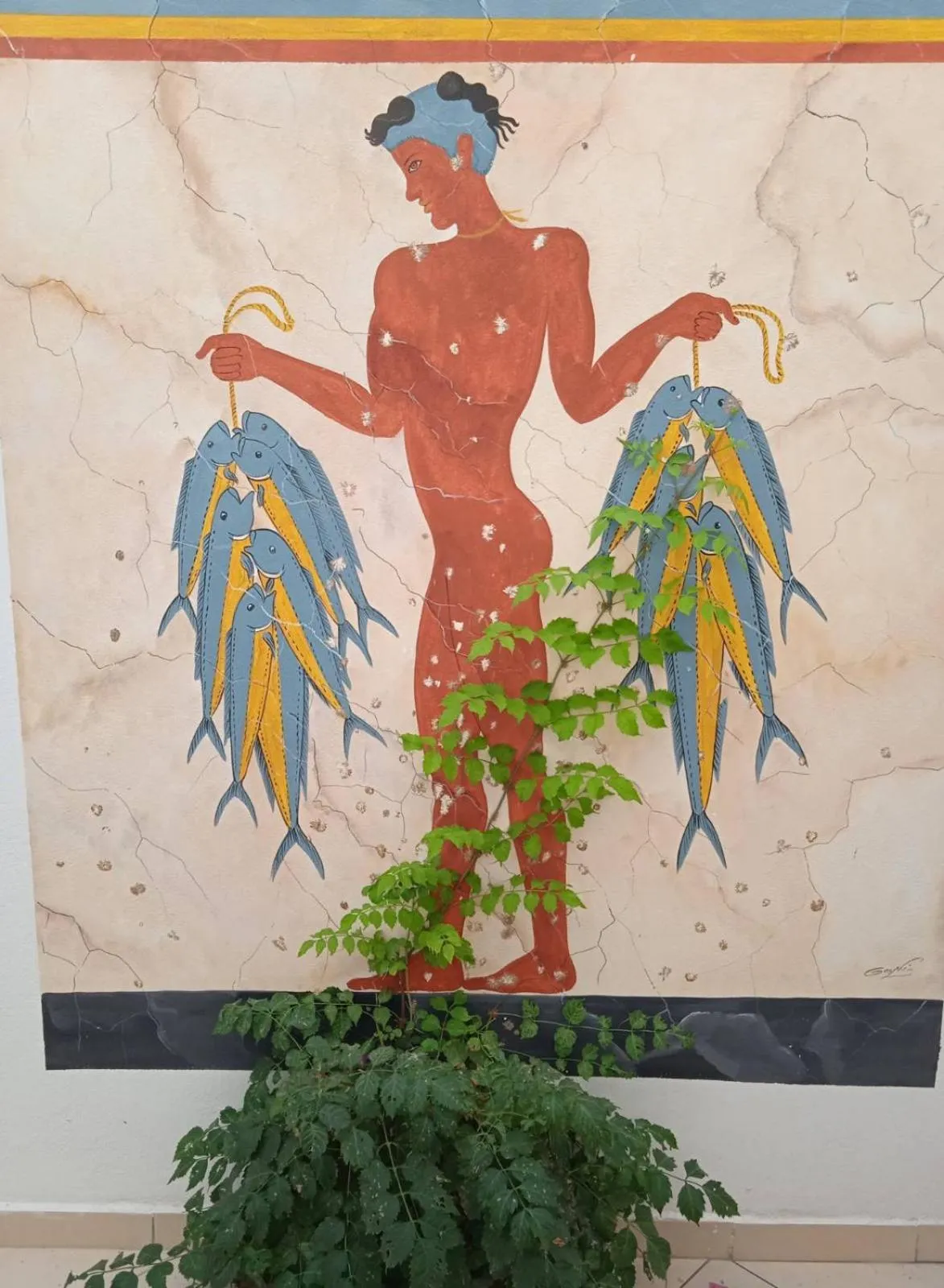 Decorative detail in Pension Ptolemeos