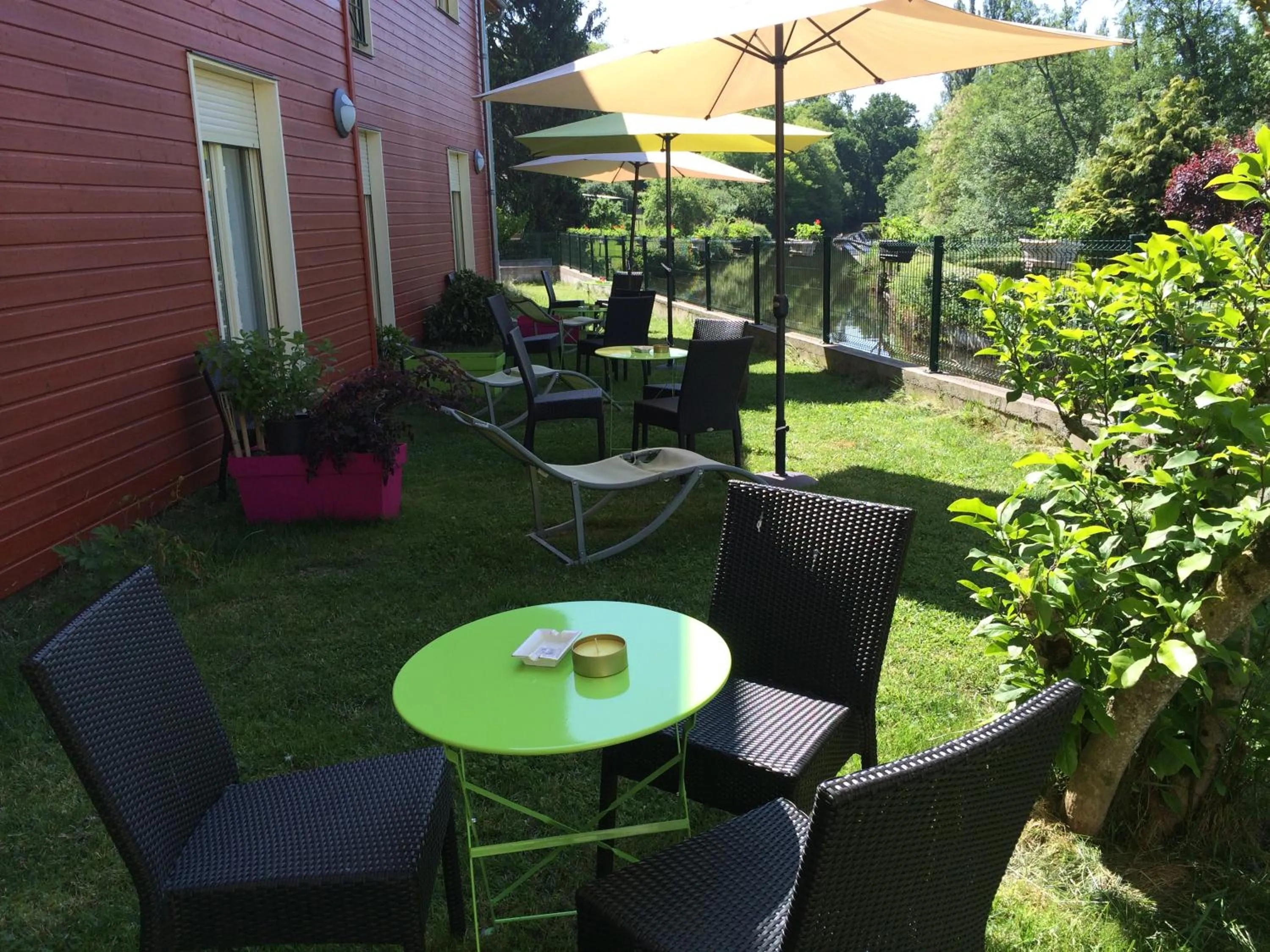 Balcony/Terrace in Auberge Du Moulin Marin