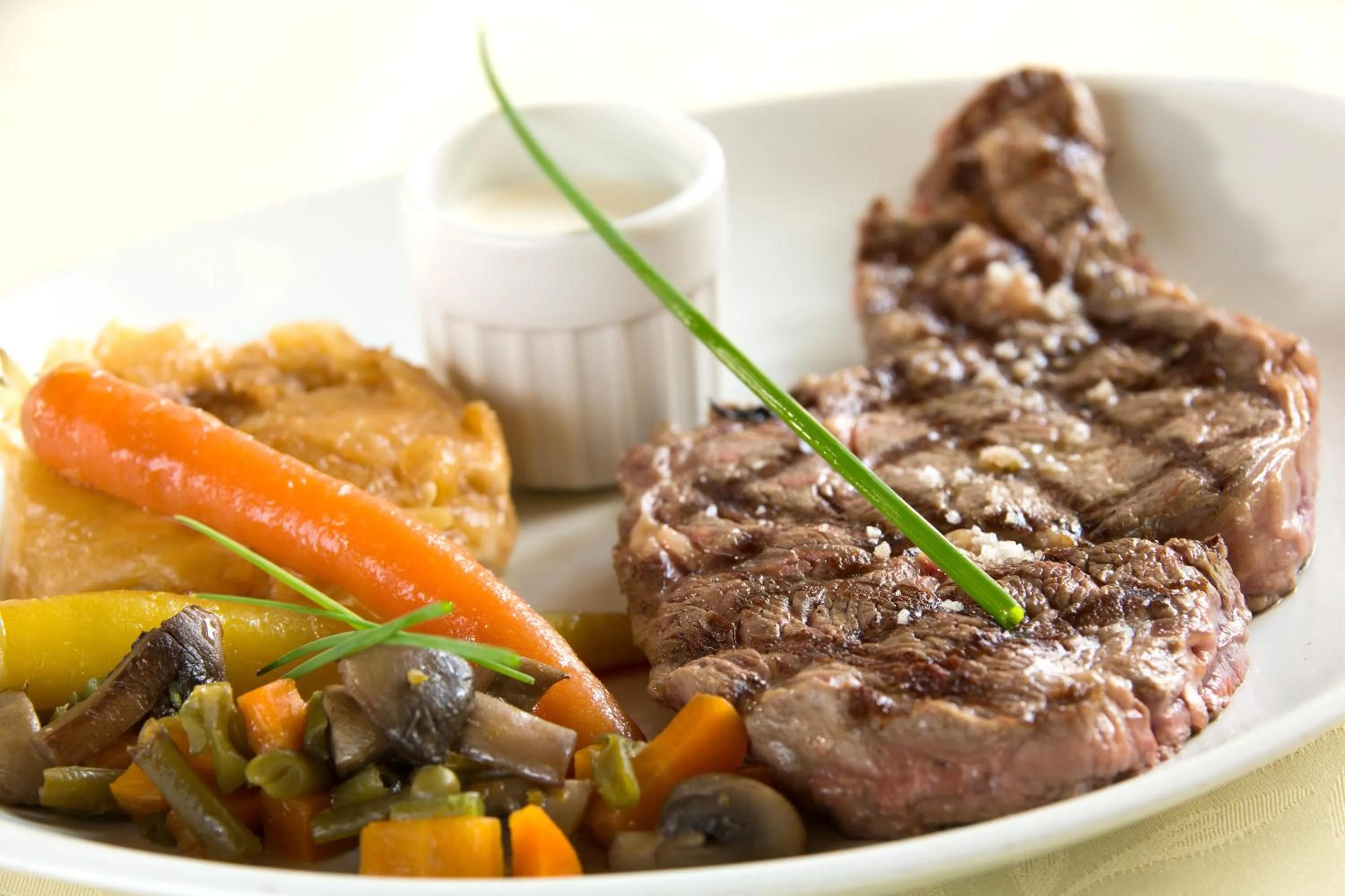 Food close-up in Auberge Du Moulin Marin