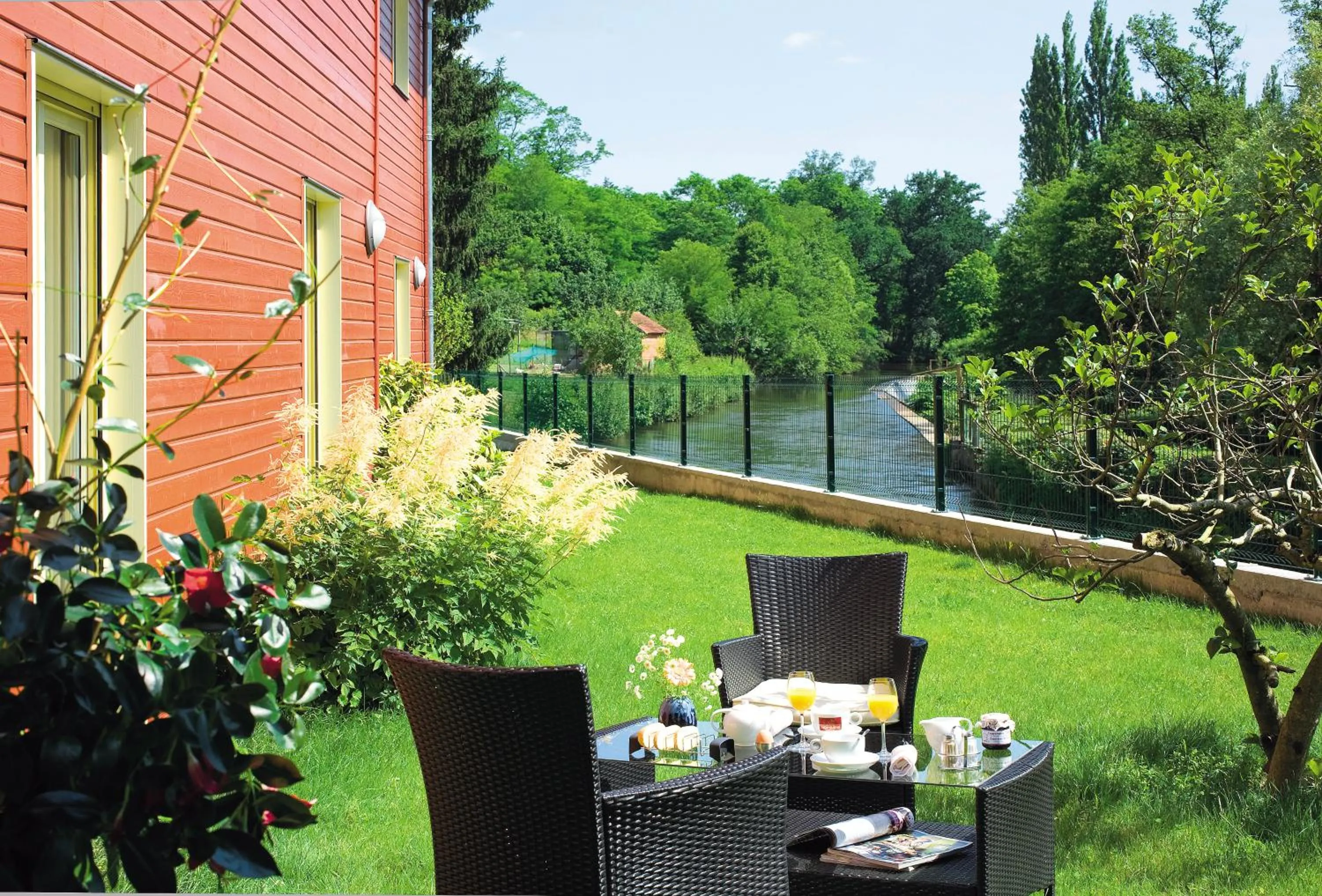 Balcony/Terrace in Auberge Du Moulin Marin