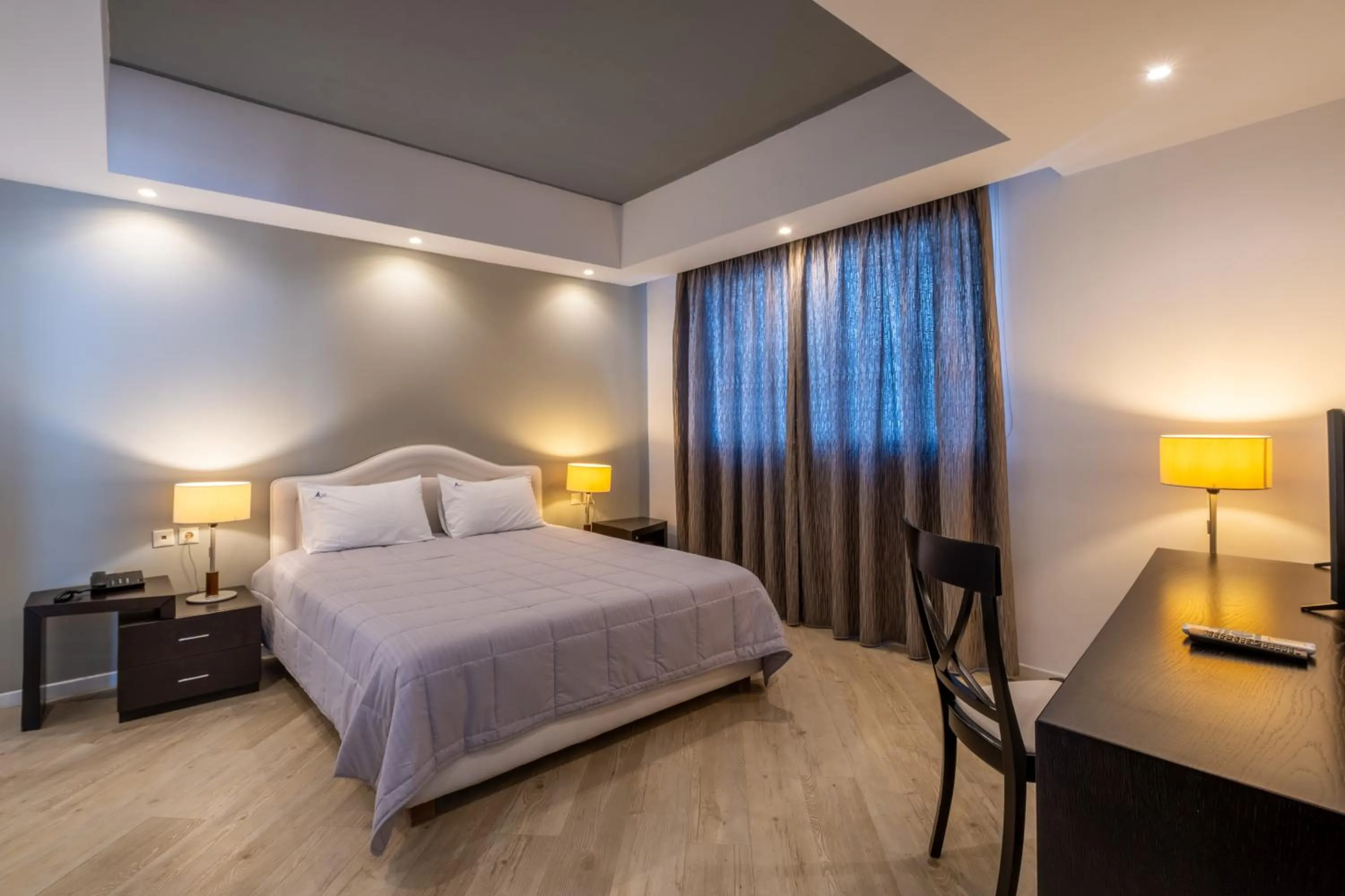 Bed in Mediterranean Beach Resort