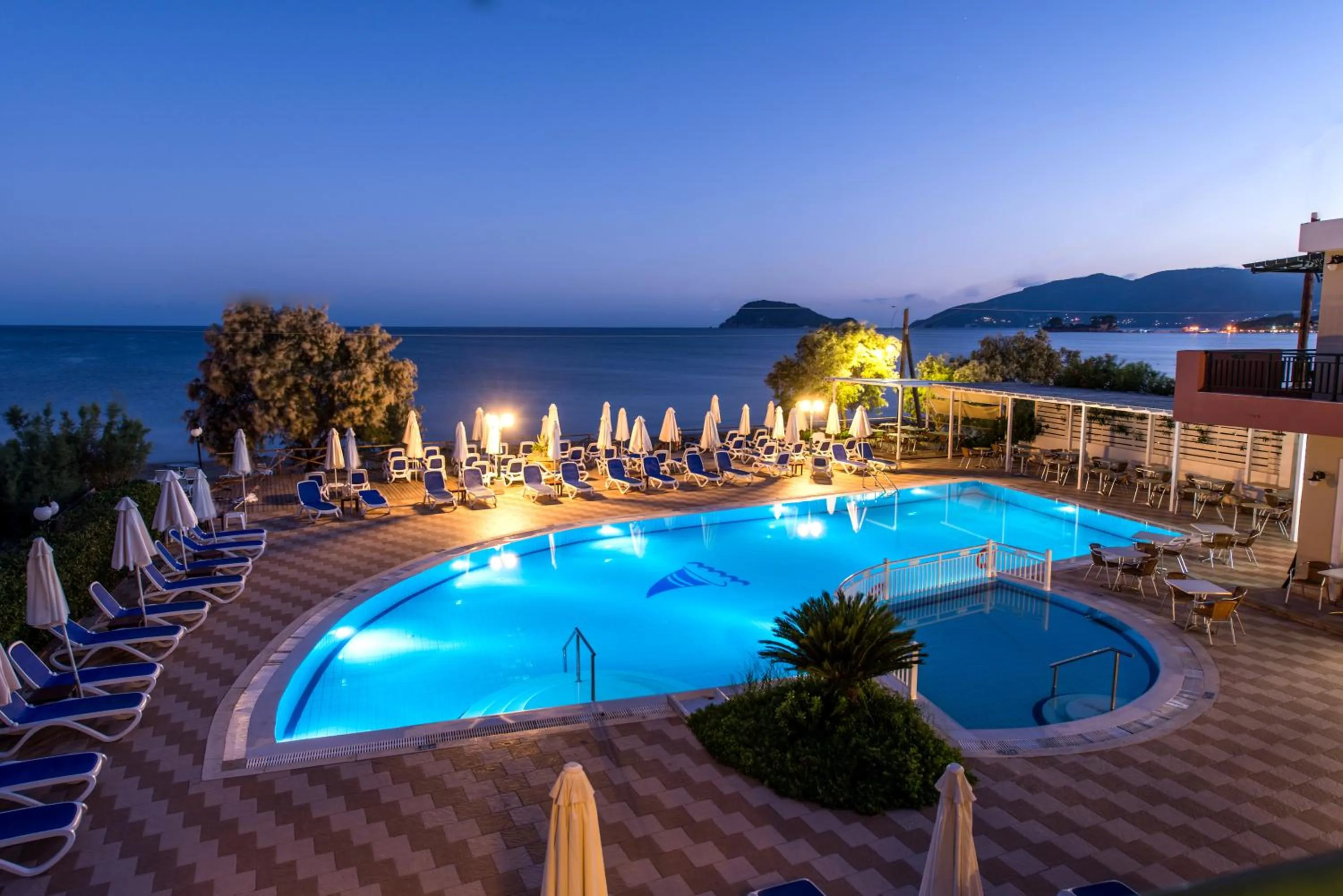 Pool view in Mediterranean Beach Resort