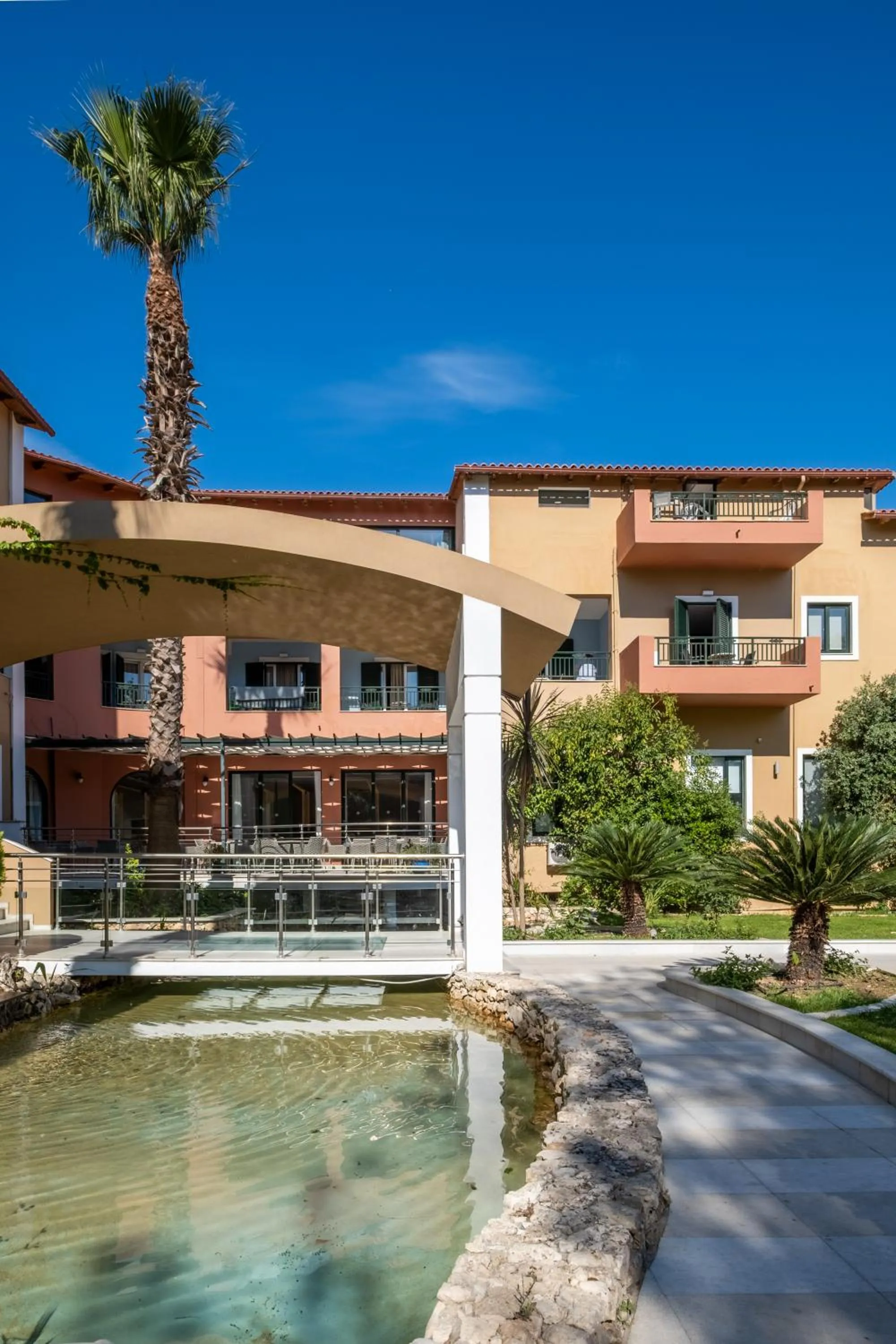 Facade/entrance in Mediterranean Beach Resort