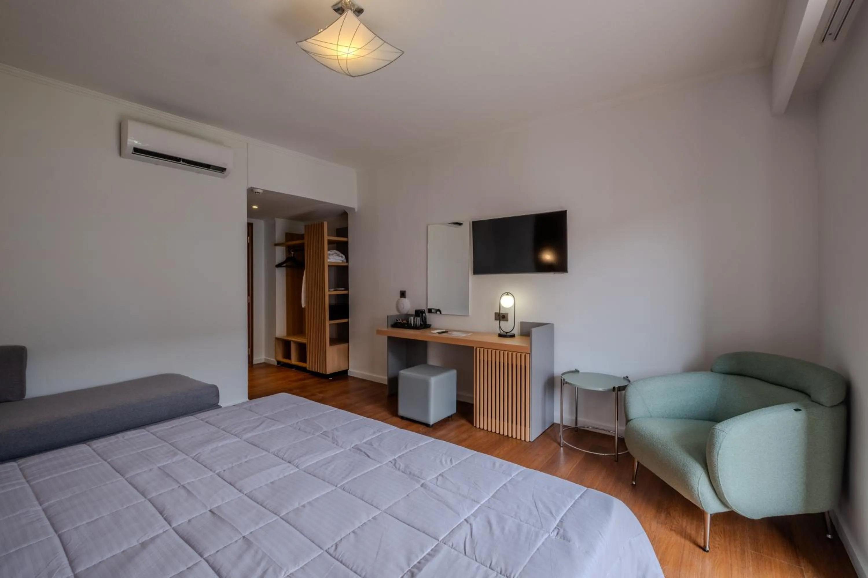 Bed in Mediterranean Beach Resort