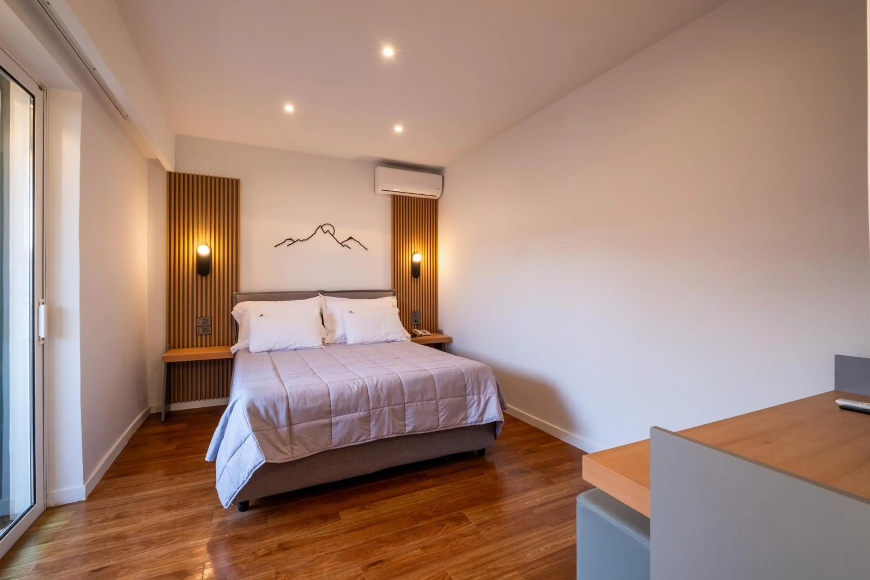 Bed in Mediterranean Beach Resort