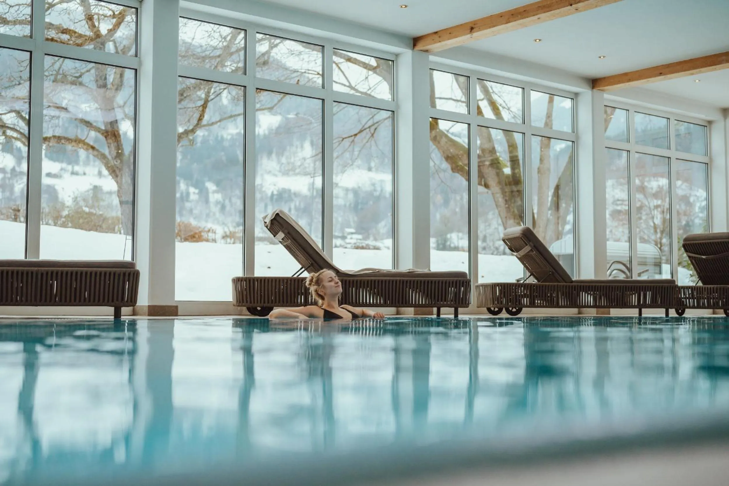 Swimming pool in Hotel Vitalquelle Montafon